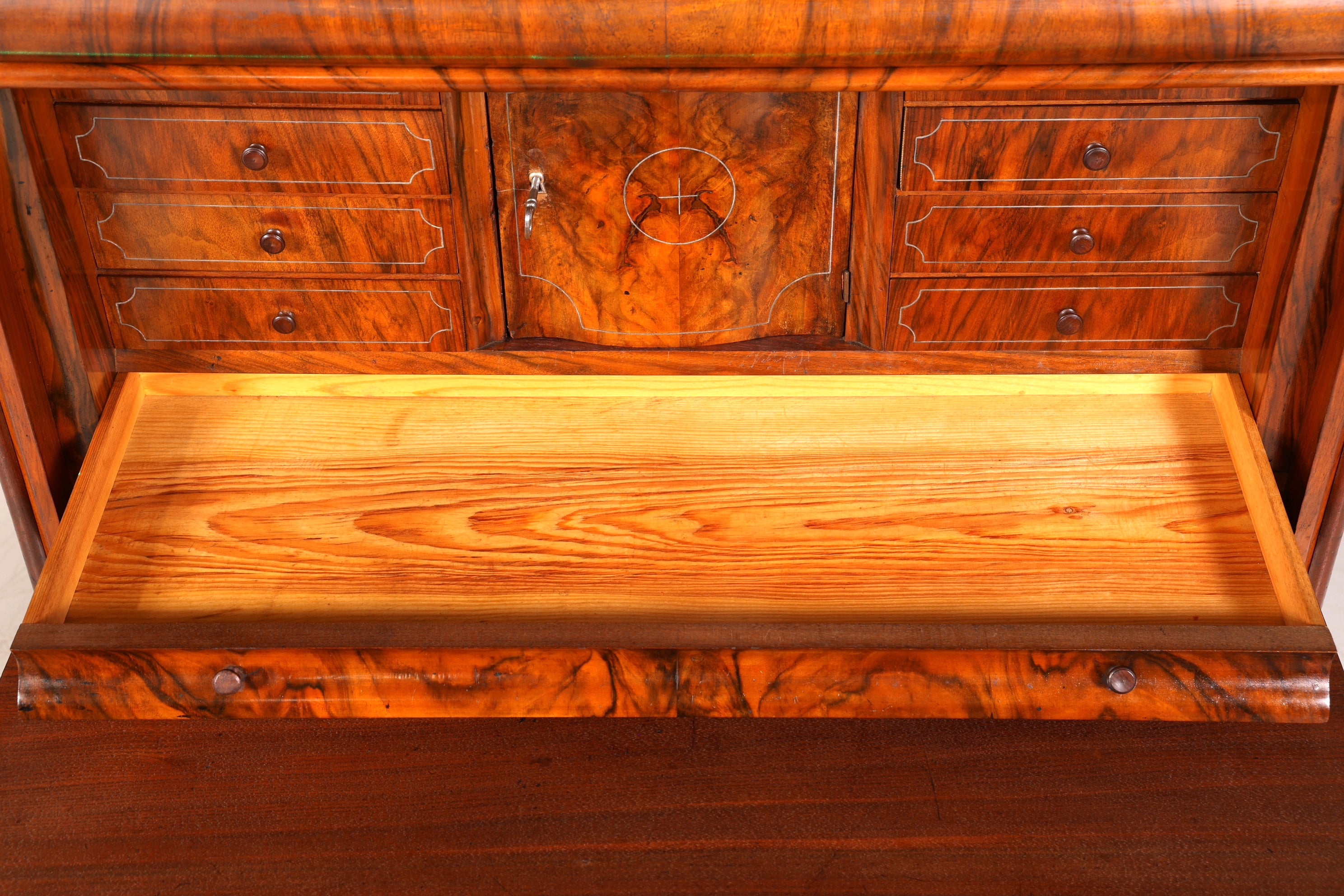 Wunderschöner Louis Philippe Sekretär um 1880 Gründerzeit Antik Schrank Chiffoniere