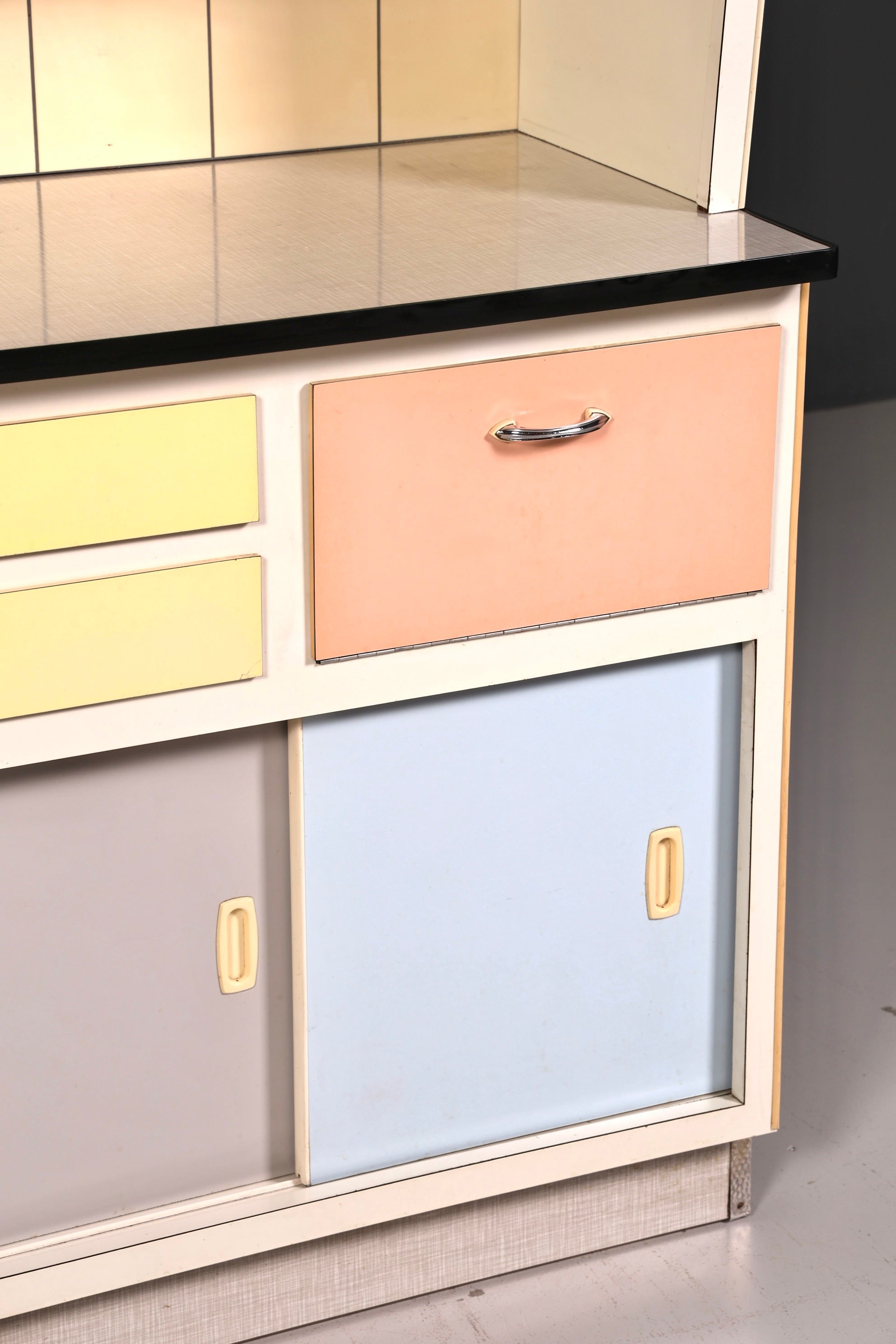 Kultiger Mid Century Küchenschrank Vintage Buffet Retro Anrichte 60er Jahre Schrank