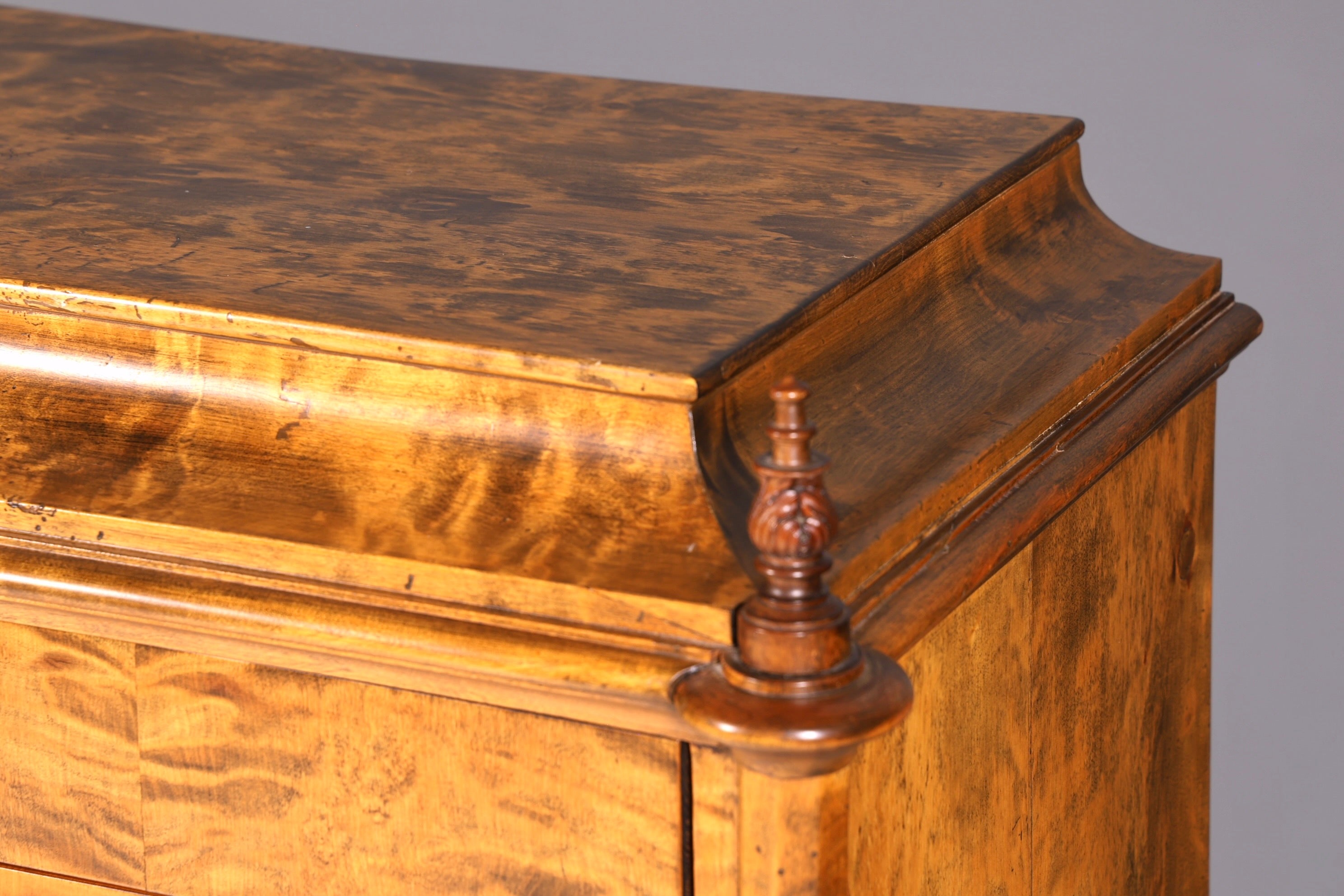G545 Finish cm Stilvoller Biedermeier Sekretär Louis Philippe Vertiko Antik Kommode Schreibkommode Office Desk (Kopie)