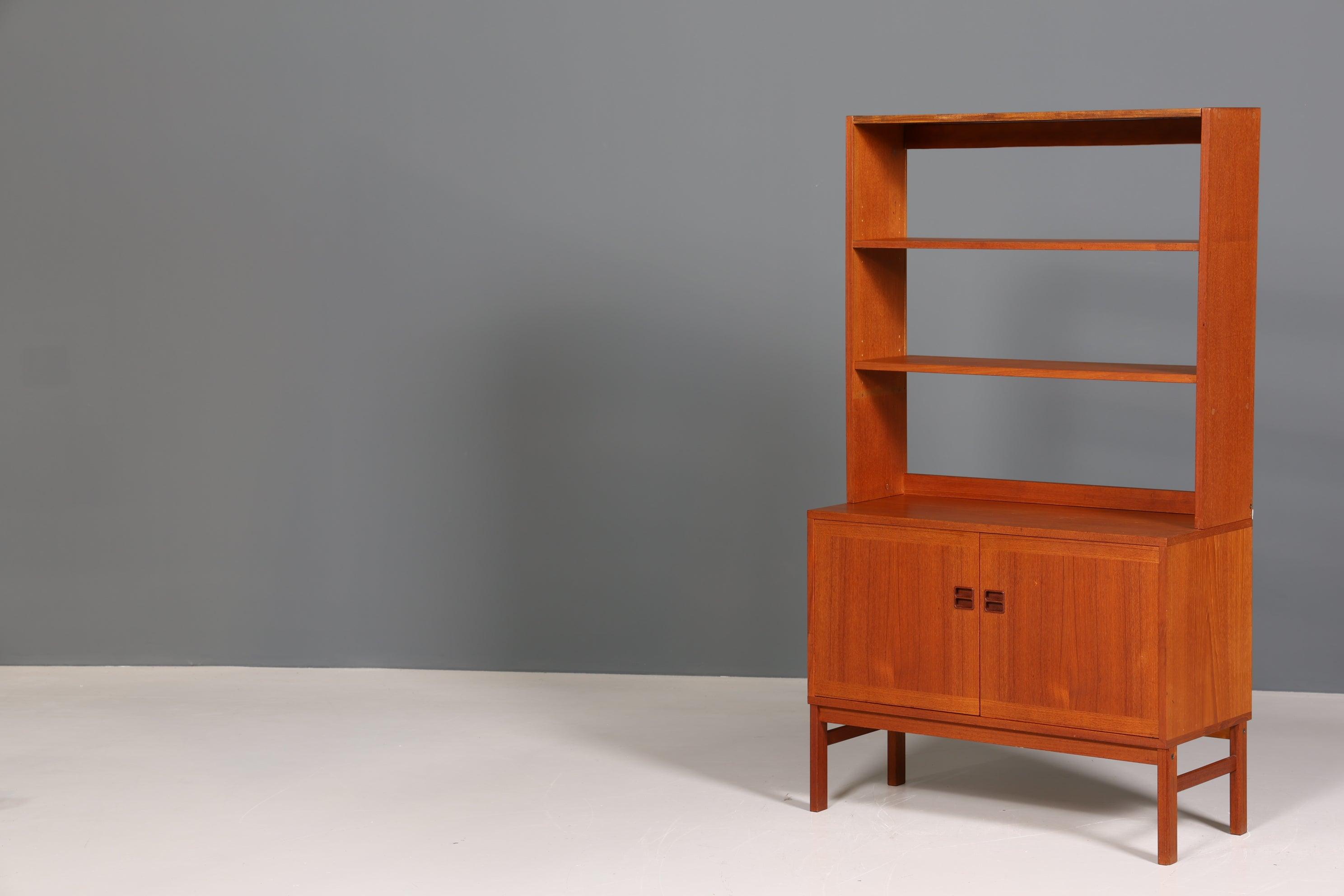 Traumhaftes Mid Century Regal "Made in Denmark" Teak Holz Bücherregal Schrank