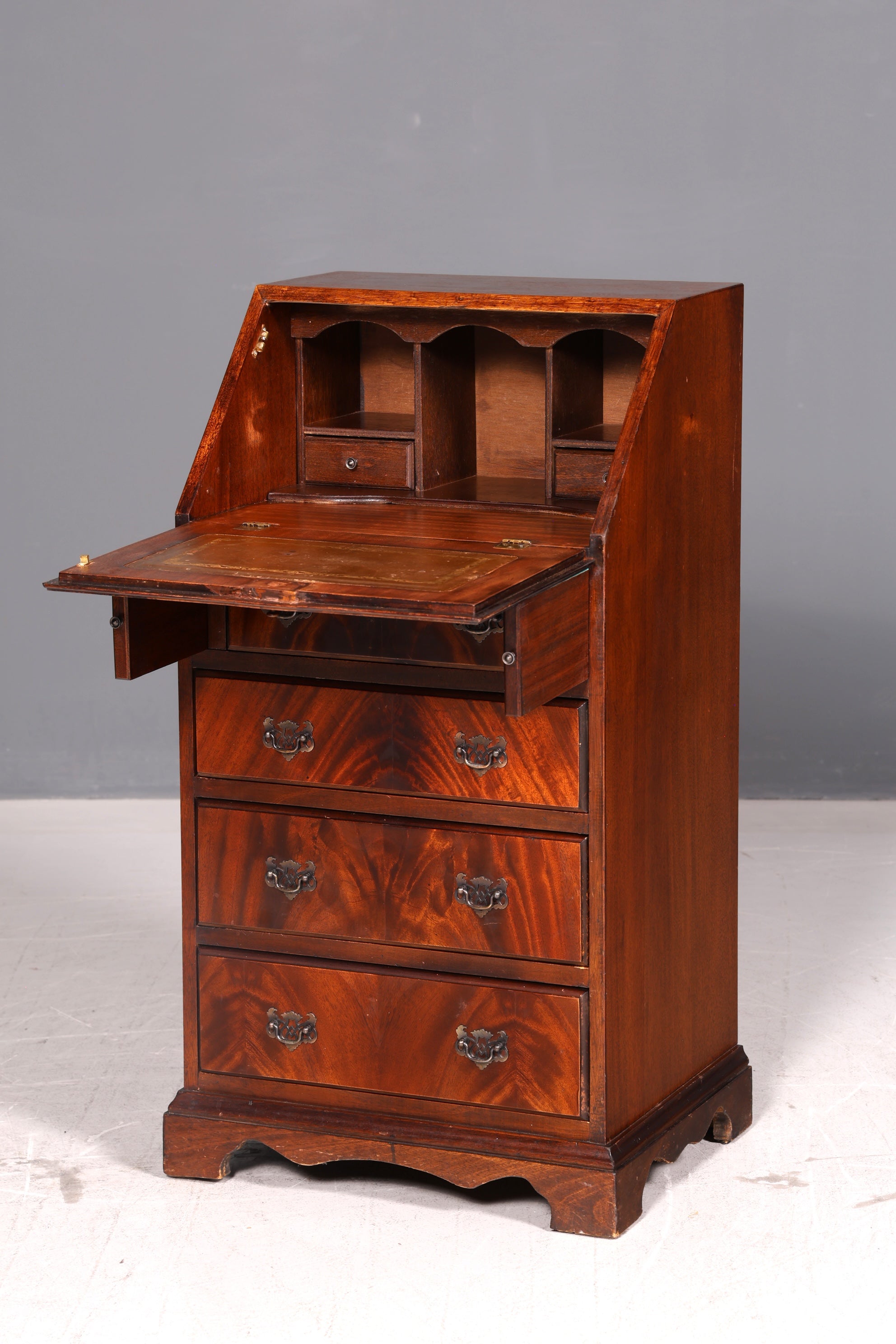 Wunderschöner Englischer Sekretär Schreibkommode Schreibtisch Kommode Echt Holz Antik Vintage
