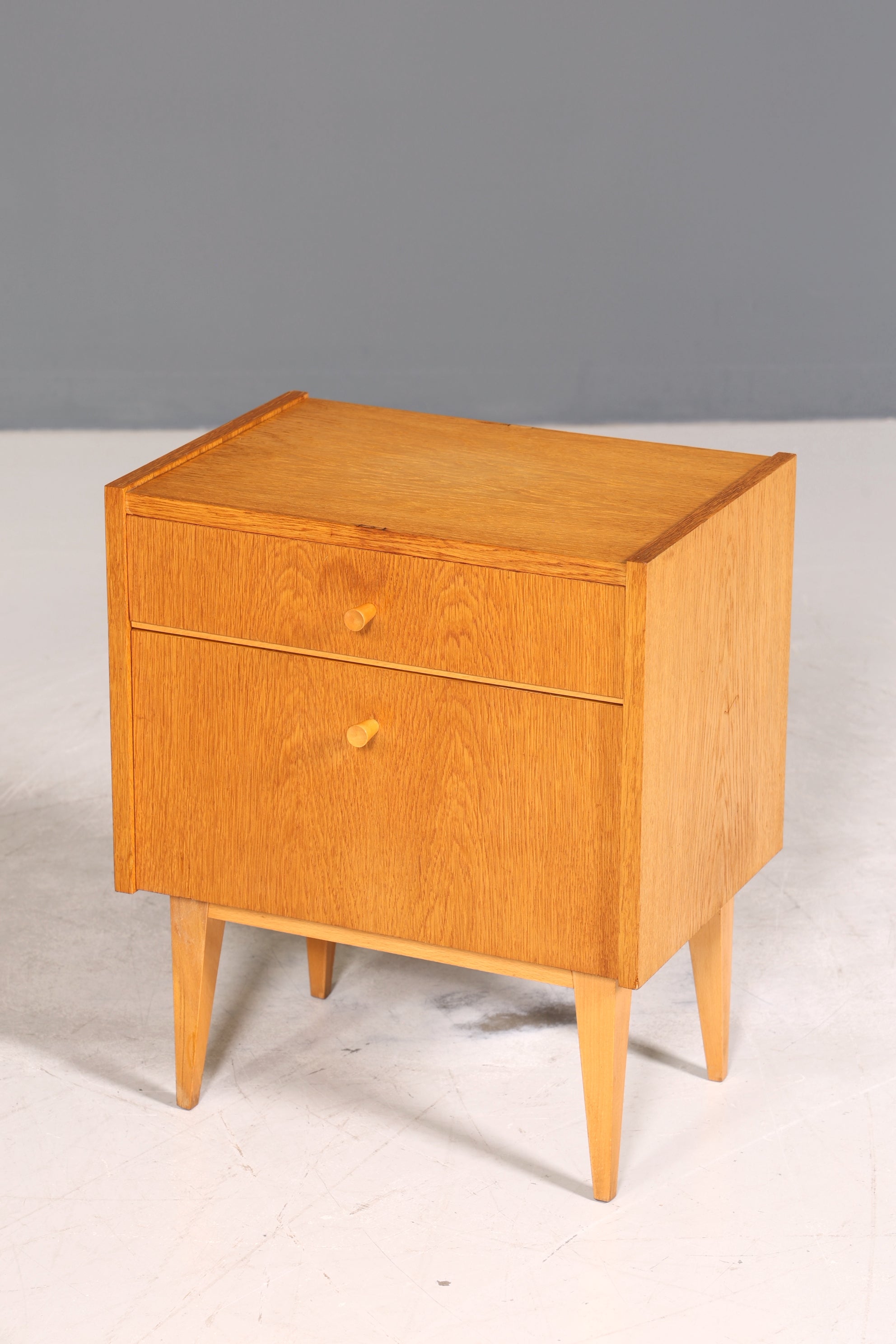 Wunderschöne Mid Century Kommode Vintage Nachttisch Retro Klappschränkchen