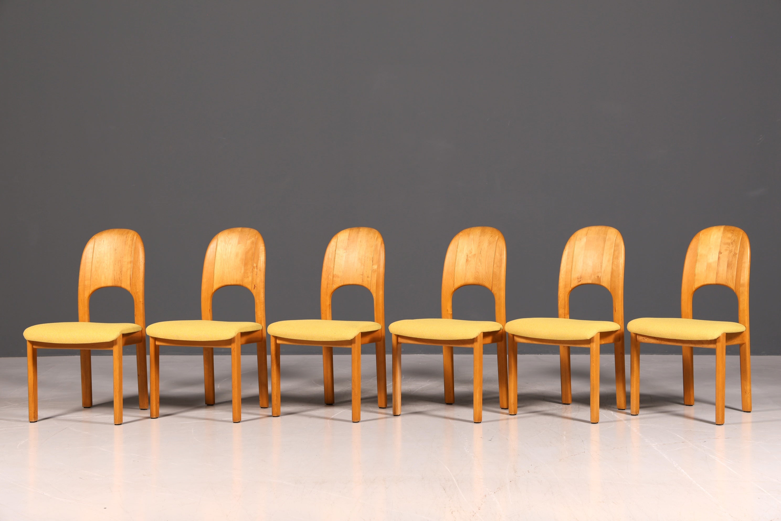 6x Schlichte Mid Century Stühle Retro Stuhlset von Holstebro Møbelfabrik Danish Design Küchenstühle Esszimmer Stühle