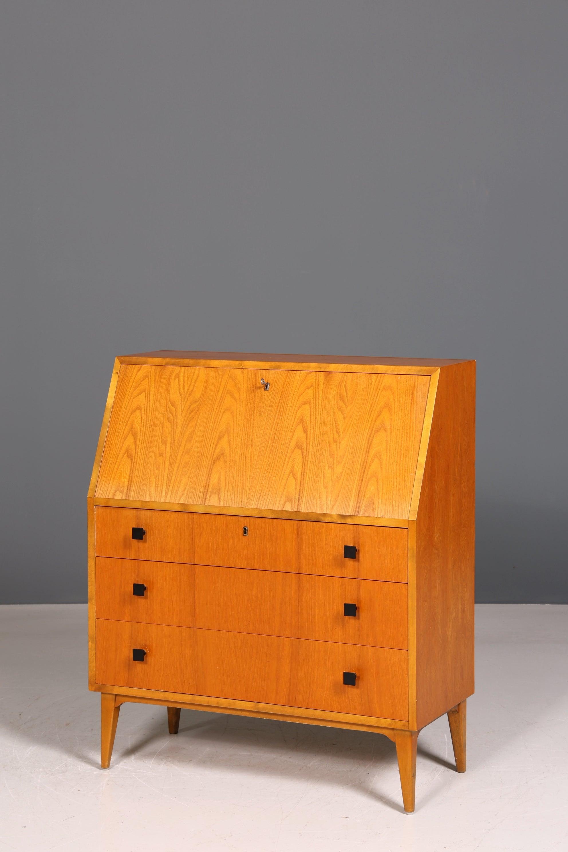 Stilvoller Mid Century Sekretär Danish Design Vintage Büro Schrank Retro Kommode 60s