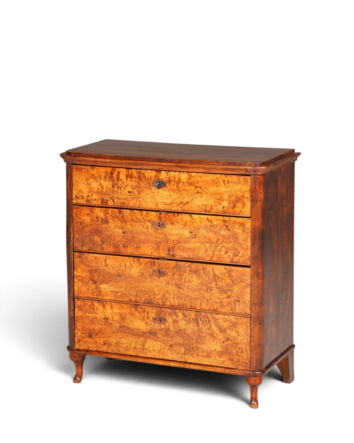 Stilvolle Louis Philippe Kommode Nussbaum Gründerzeit Schubladenkommode um 1890