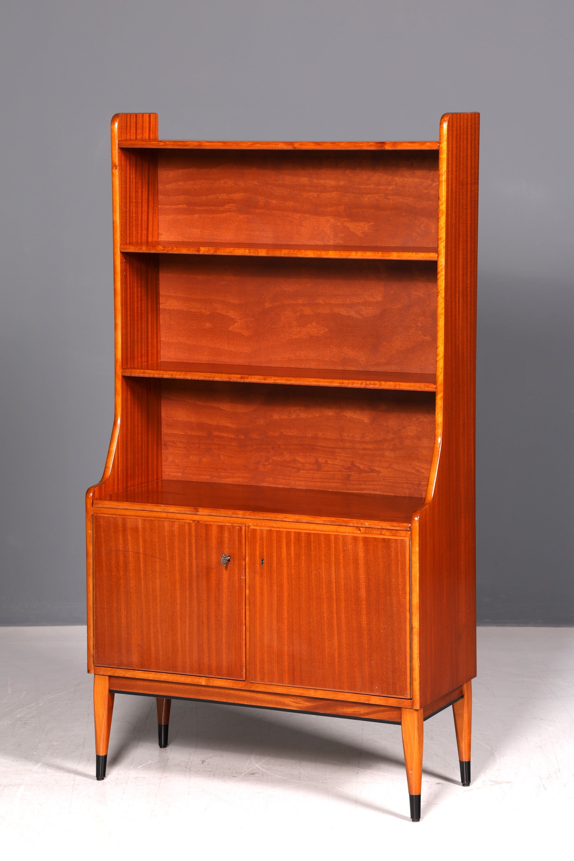 Wunderschöner Mid Century Highboard Regal Schrank Vintage Bücherregal Holz Retro 60er