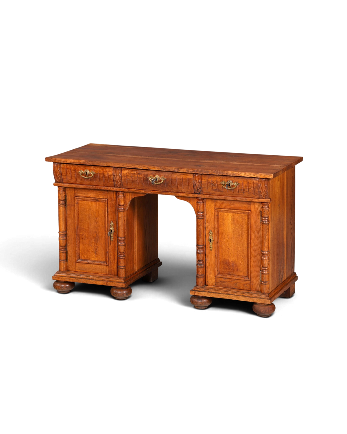 Traumhafter Gründerzeit Schreibtisch Jugendstil Bürotisch echt Holz Antik Office Desk