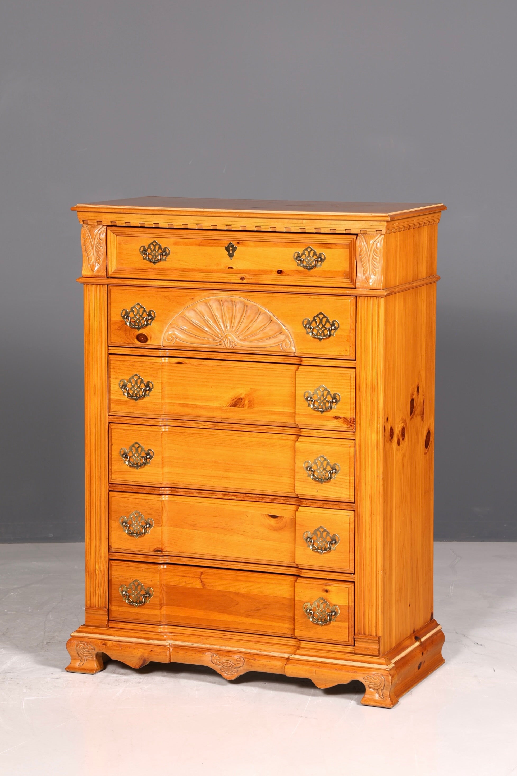 Wunderschönes Vertiko Pulaski Kommode Sideboard Barock Stil Schubladenkommode