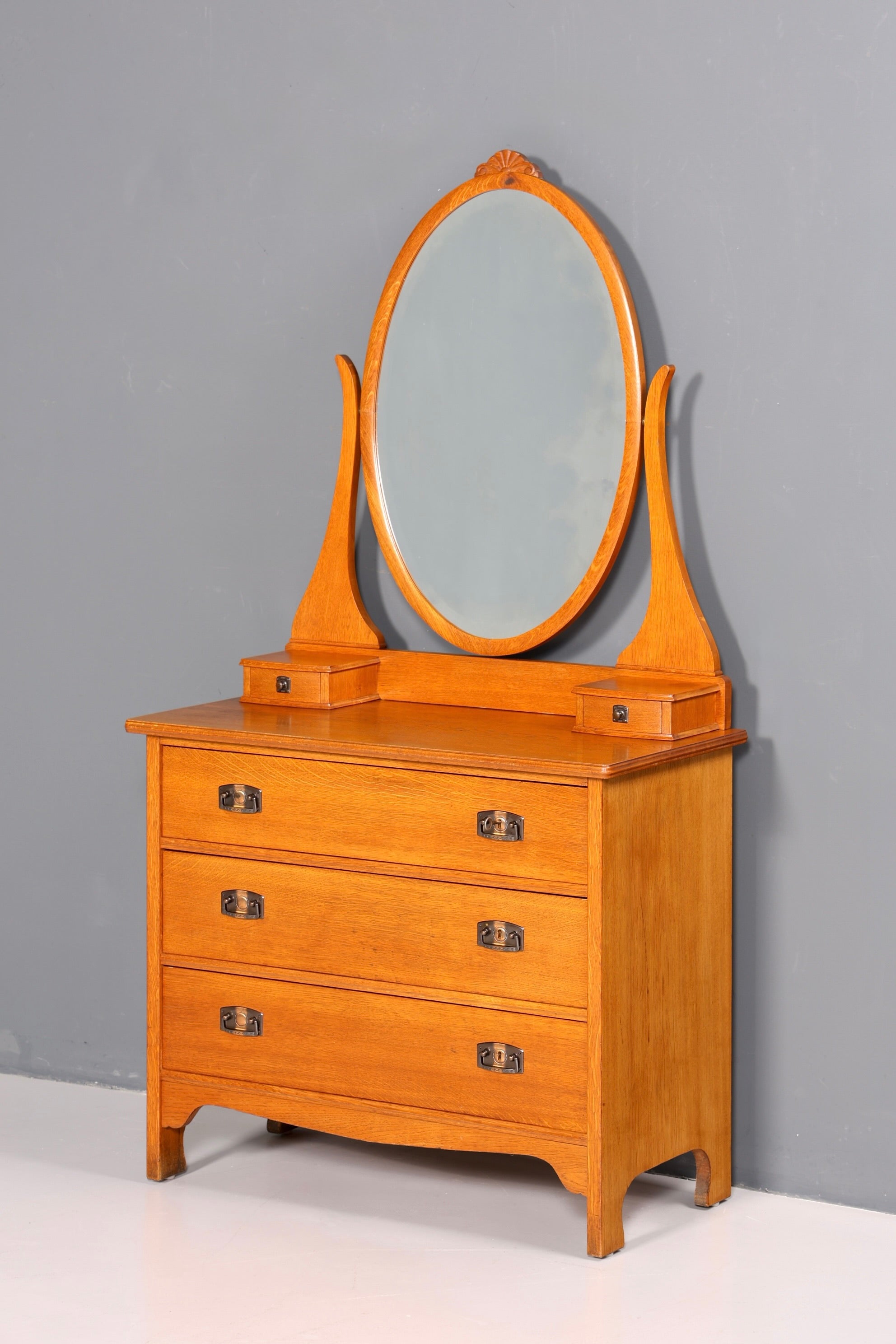 Traumhafte Jugendstil Kommode Antik Sideboard mit Spiegel Flurkommode Frisierkommode