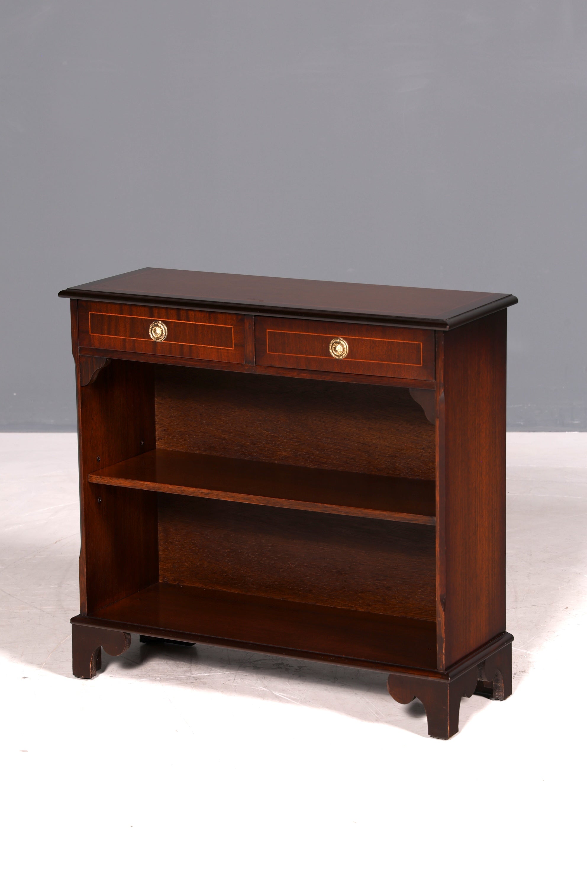 Wunderschönes Englisches Bücherregal Antik Regal Bookshelf Mahagoni Buchablage 60s