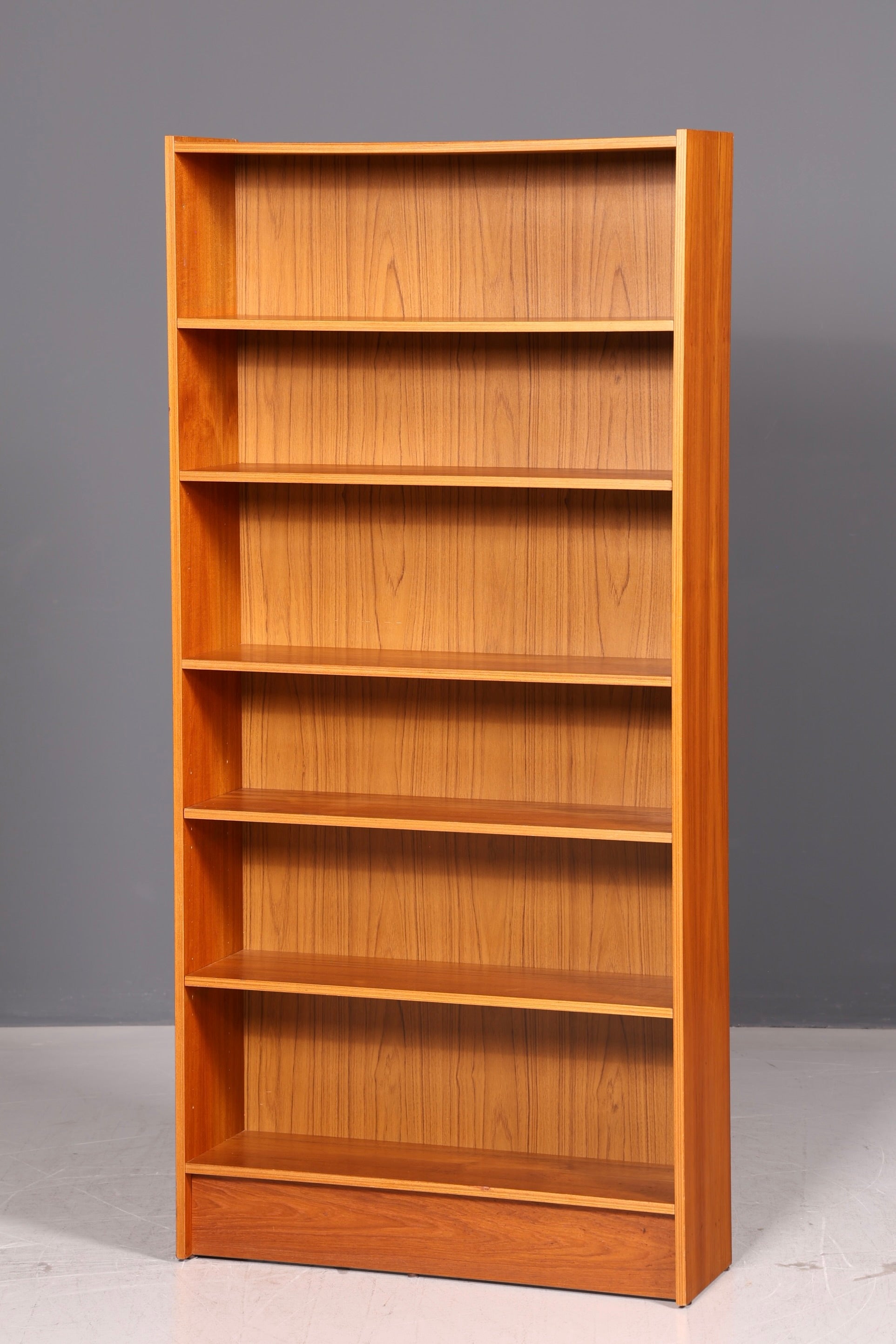 Schlichtes Mid Century Regal Vintage Bücherregal Schrank Buchablage Bookshelf 60s Holz