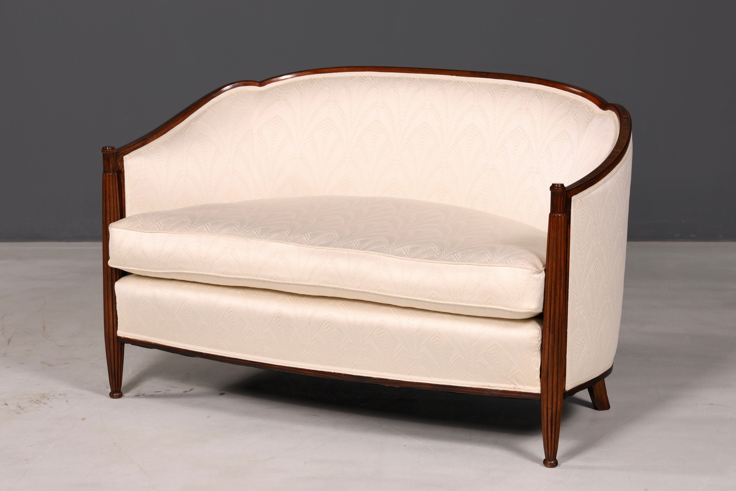 Edles Art Deco Sofa Sitzbank 2-Sitzer Vintage Loungesofa Polstersofa Salonsofa