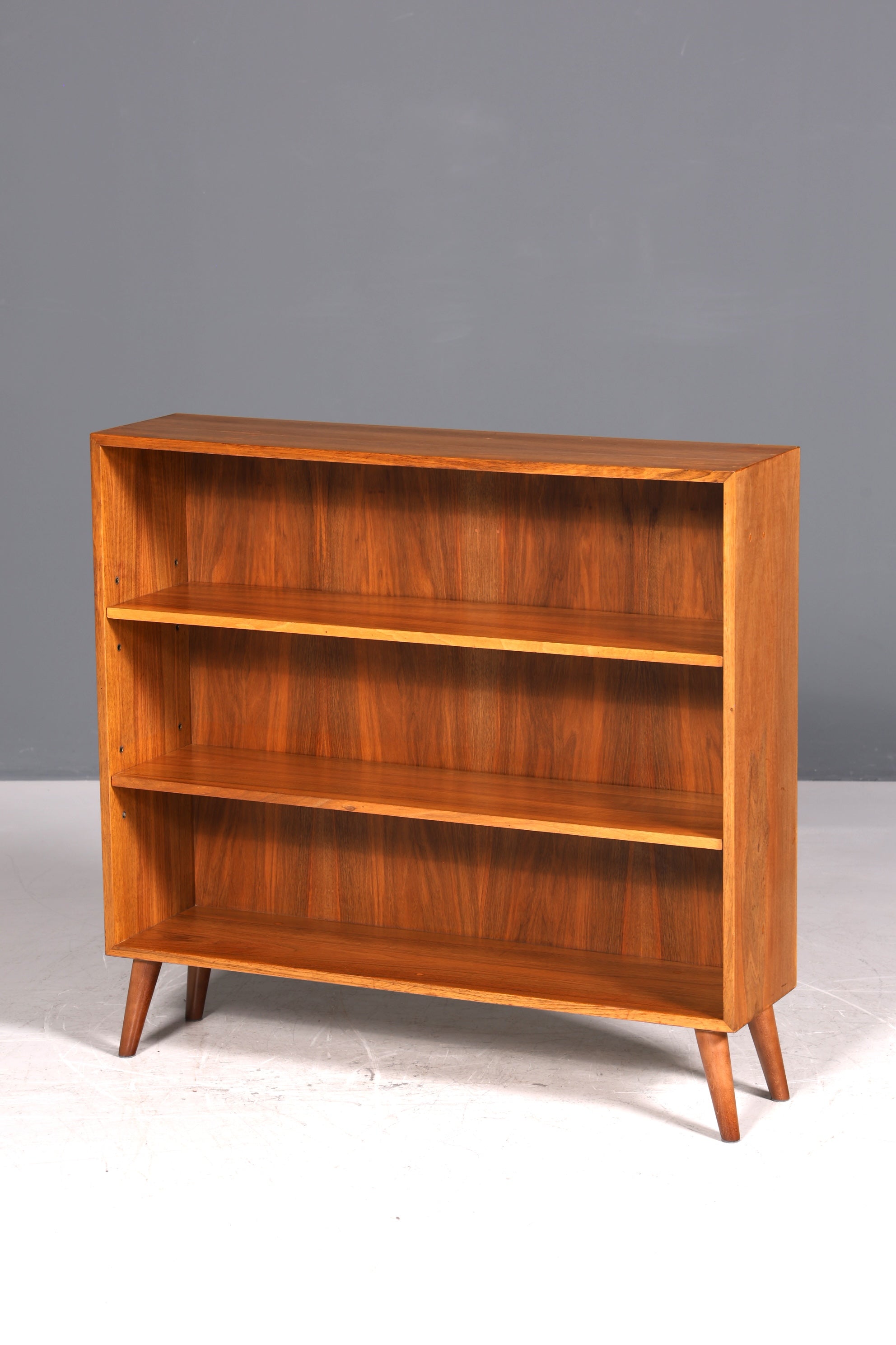 Wunderschönes Original Musterring Regal Vintage Bücherregal Mid Century 60er Jahre Holz Regal 2 von 2
