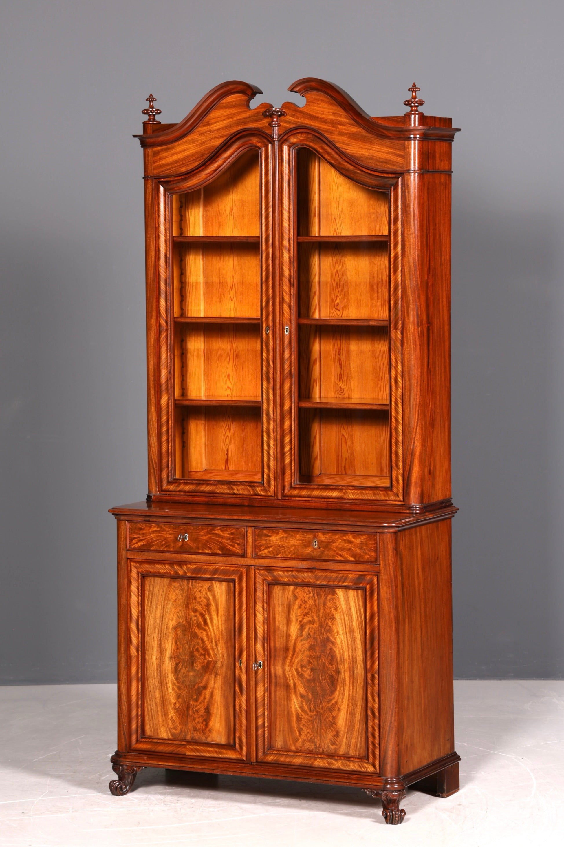 G405 Finish cm Traumhafte Louis Philippe Vitrine Antik Biedermeier Schrank echt Holz um 1880 (Kopie)