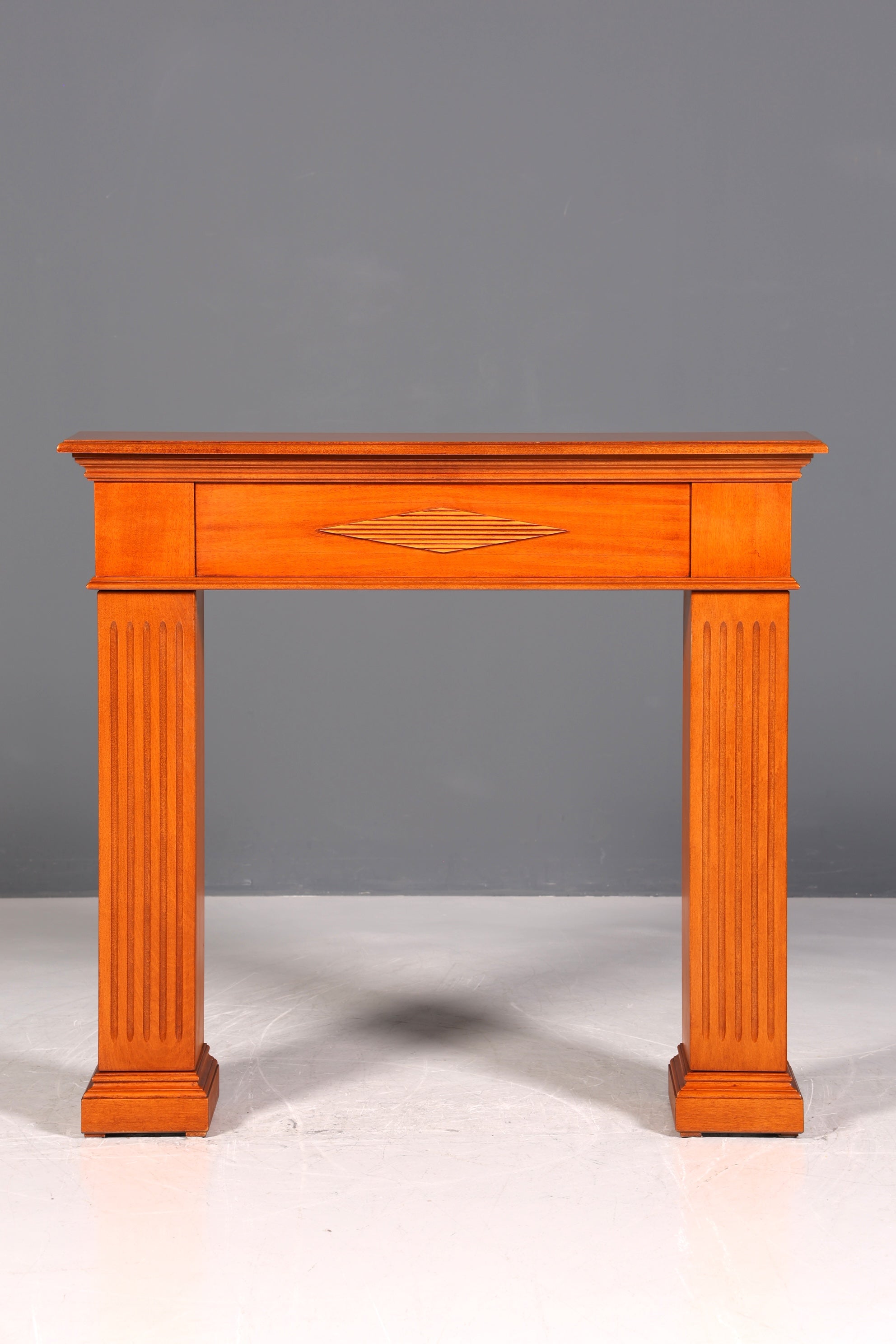 Wunderschöner Englischer Konsolentisch echt Holz Wandtisch Ablagetisch Flurtisch mit Schublade und seitlichen Staufächern UK