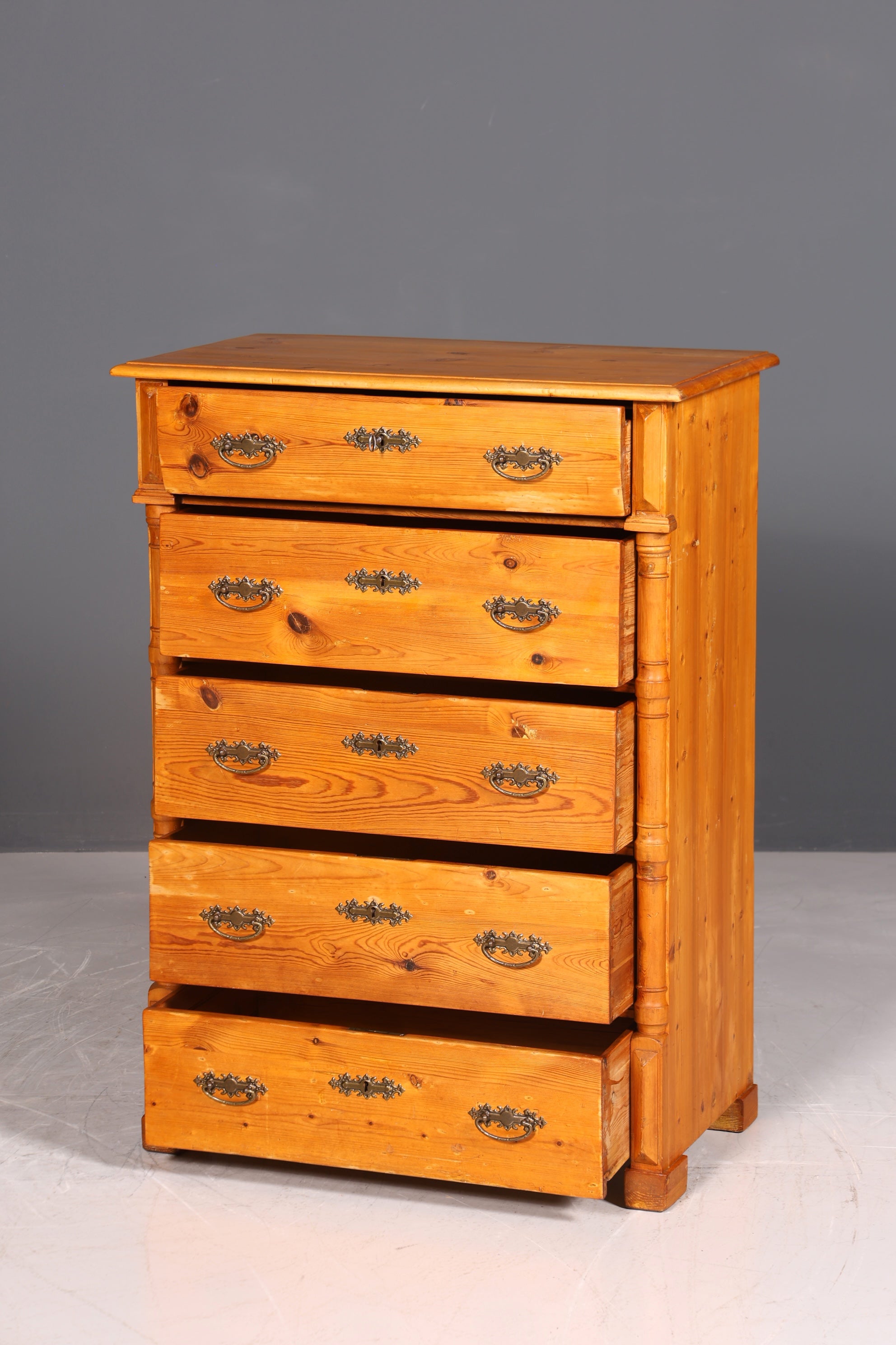 Wunderschöne Gründerzeit Kommode Louis Philippe Vertiko Weichholz Kommode um 1880 Landhaus Stil Kommode