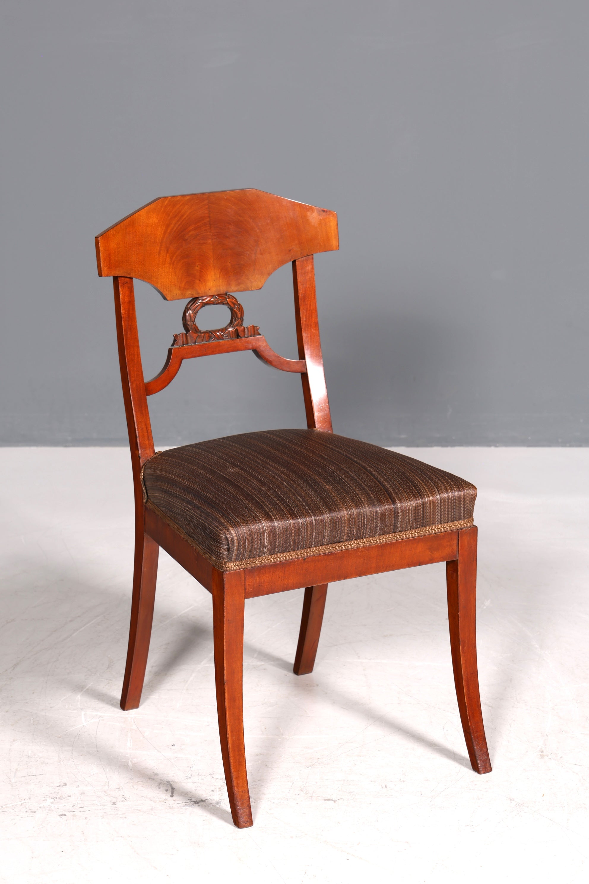 Traumhafter Biedermeier Stuhl Antik Küchenstuhl echt Holz Sekretär Stuhl Esszimmer Stuhl 1 von 2