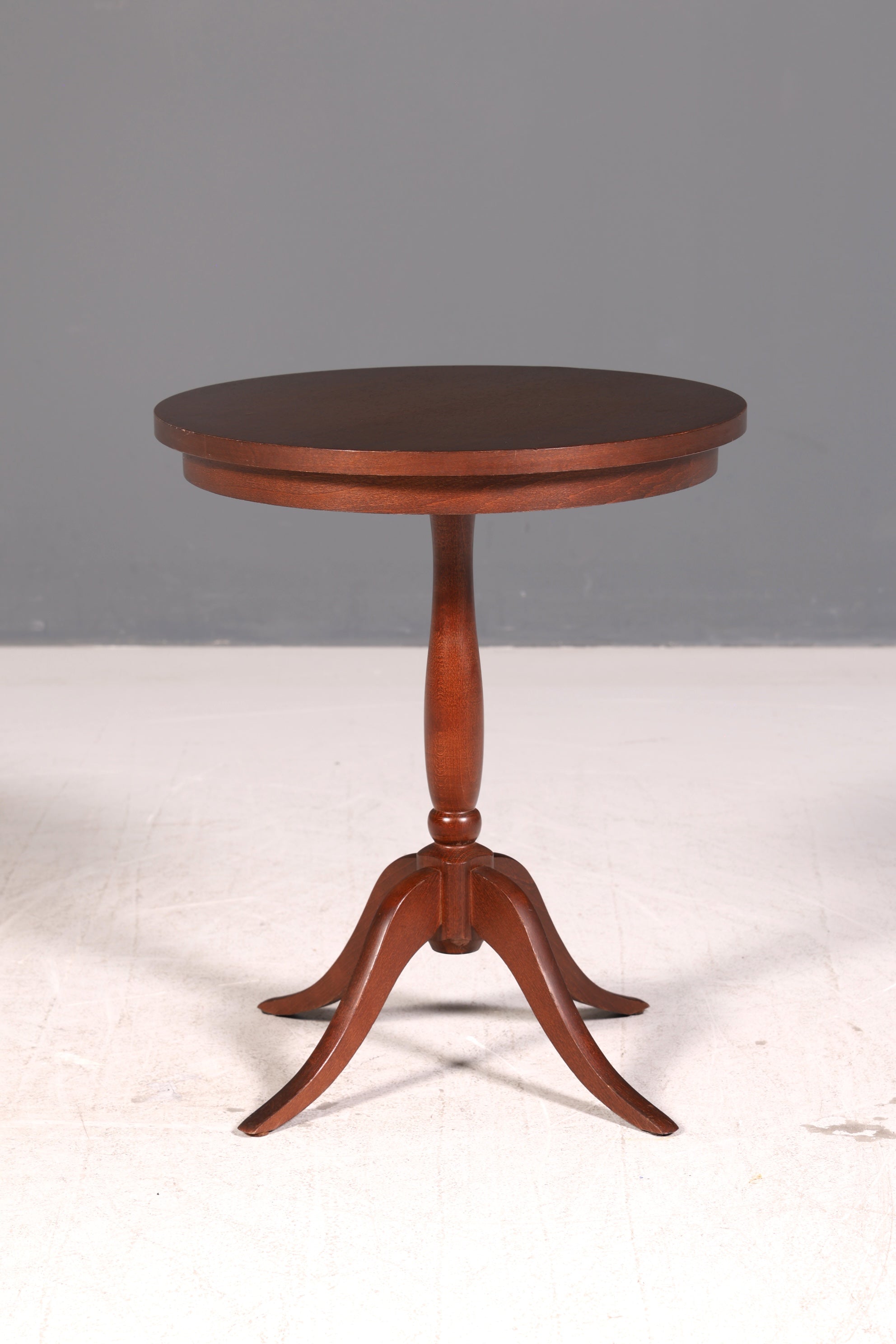Edler Beistelltisch Blumentisch Mahagoni Antik Stil Dreibein Ablagetisch Vintage Tisch