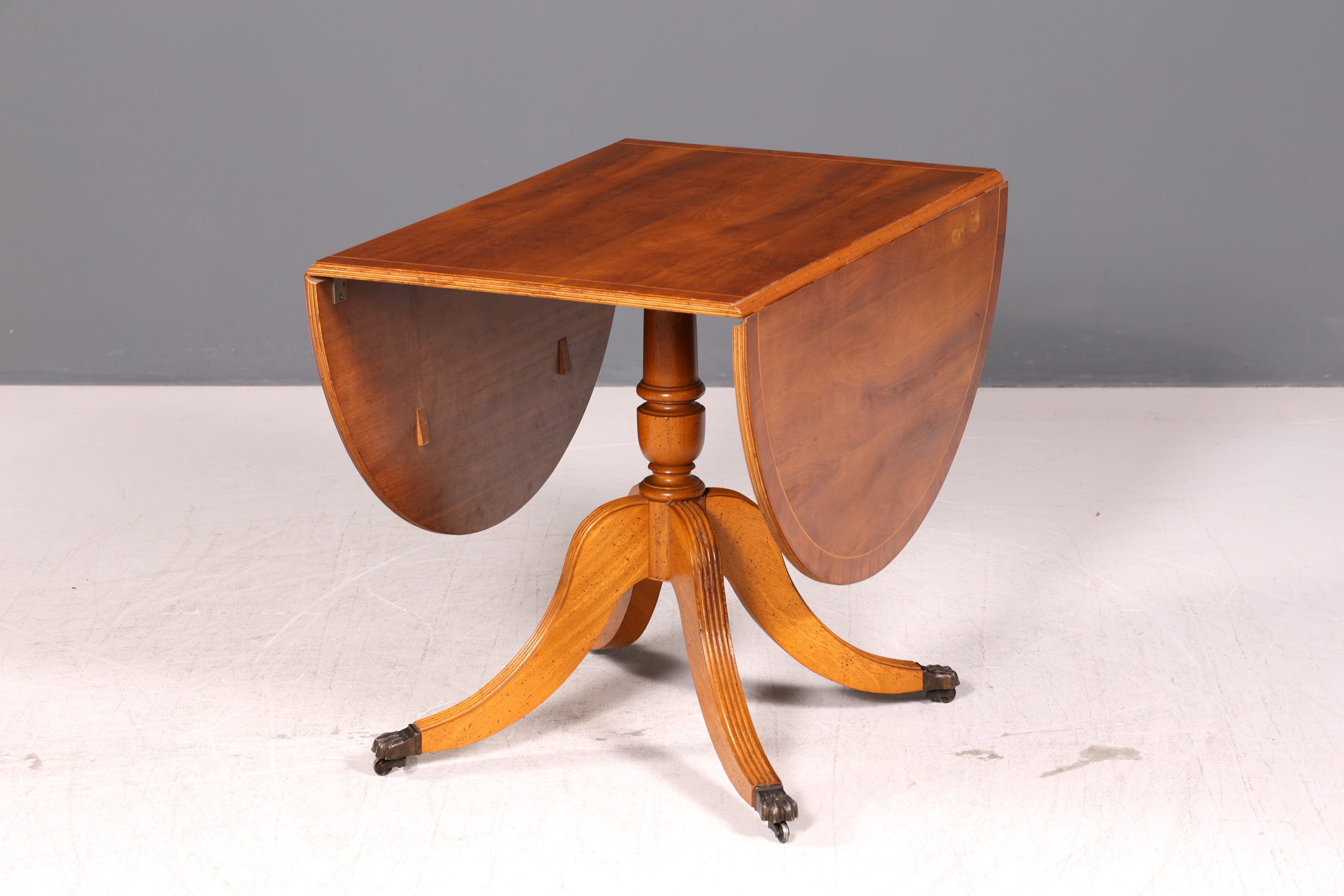 Wunderschöner Englischer Esstisch Eibe Ausklappbar Antik Stil 60er Küchentisch Klapptisch Esszimmer Tisch Vintage