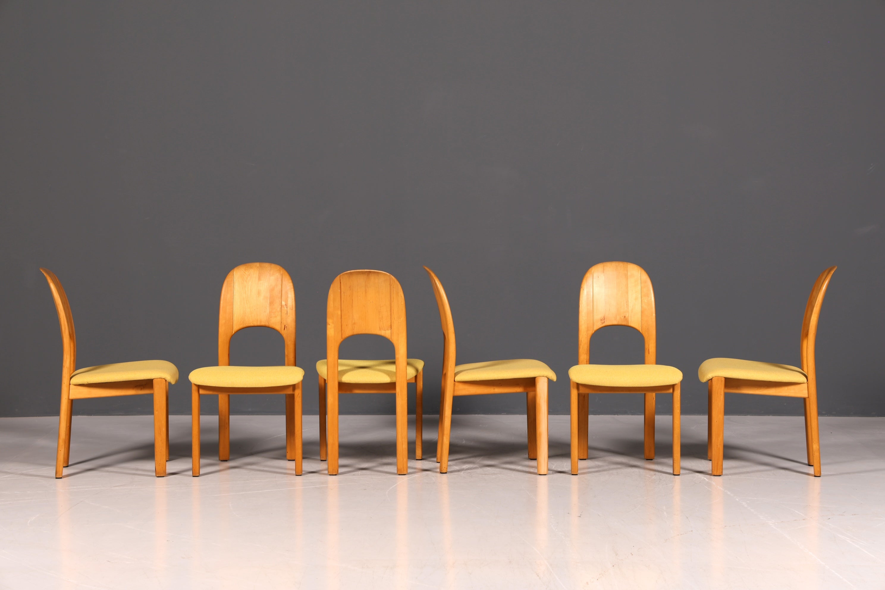 6x Schlichte Mid Century Stühle Retro Stuhlset von Holstebro Møbelfabrik Danish Design Küchenstühle Esszimmer Stühle
