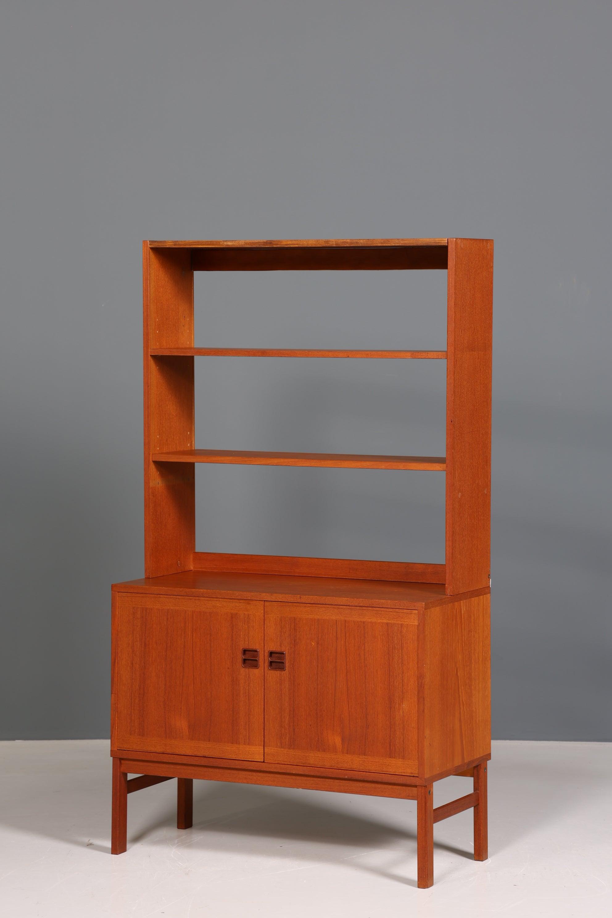 Traumhaftes Mid Century Regal "Made in Denmark" Teak Holz Bücherregal Schrank