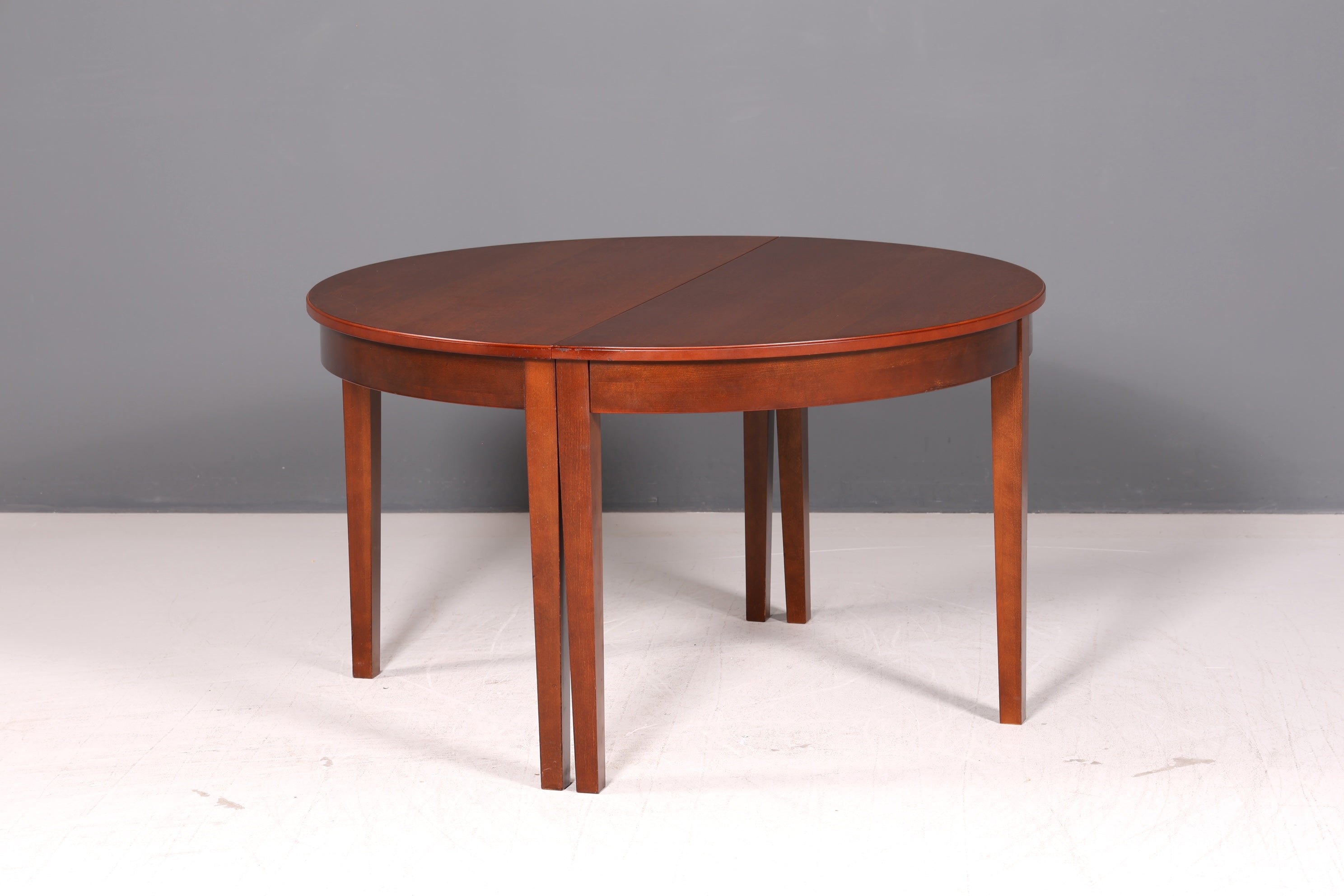 Dreamlike Mid Century Extendable Round Dining Table Vintage Kitchen Table Dining Room Table Round Table Wood