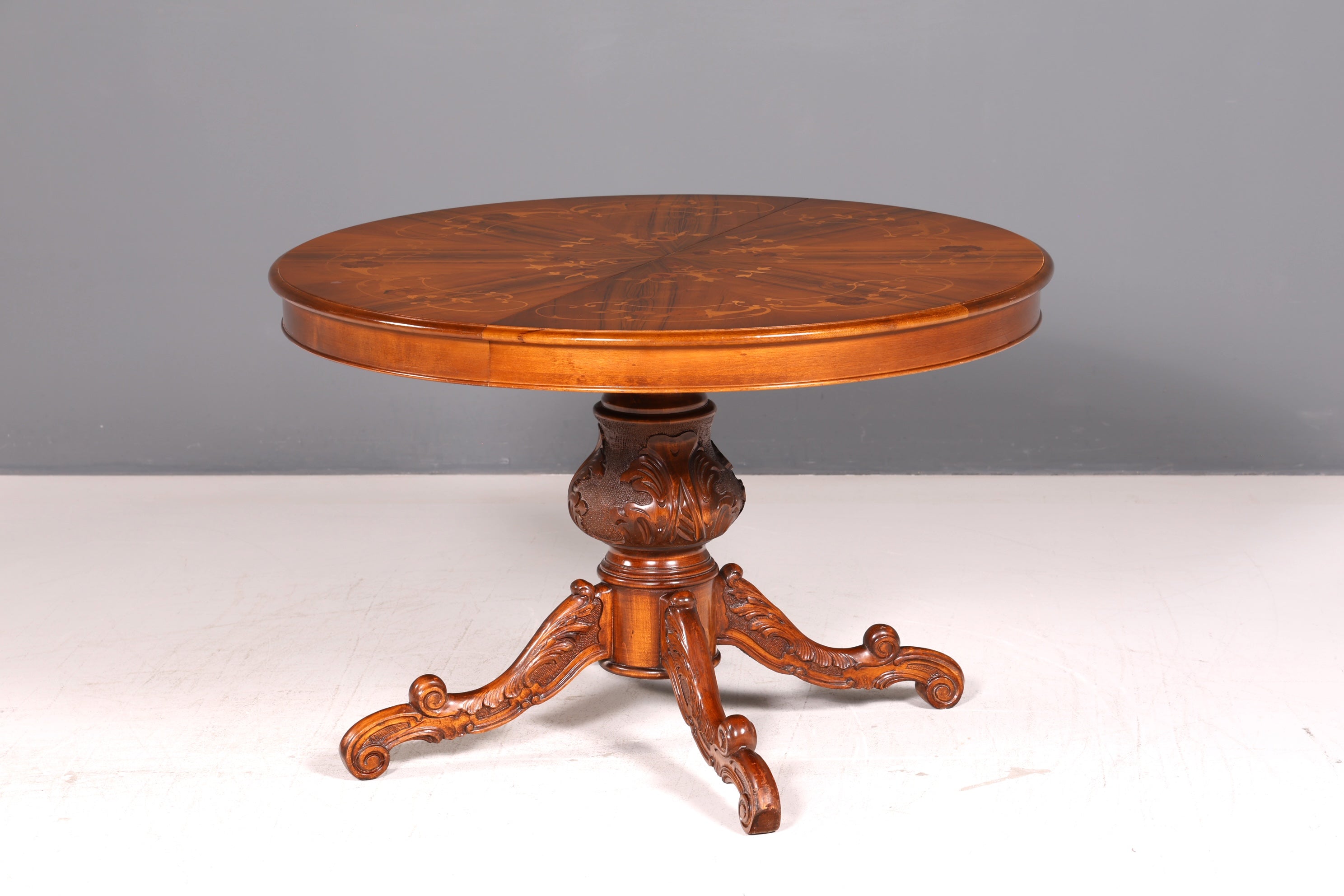 Wunderschöner Ovaler Barock Stil Esstisch Englischer ausziehbar Küchentisch Echt Holz Esszimmertisch Vintage