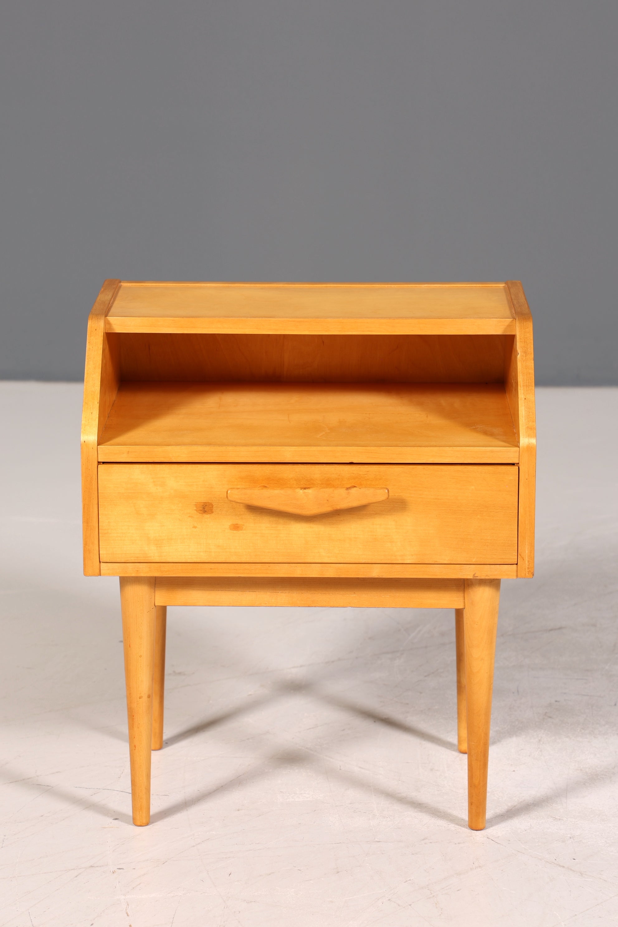 Traumhafte Hellerau Kommode Mid Century Nachttisch echt Holz Beistelltisch VEB Möbel 1 von 2