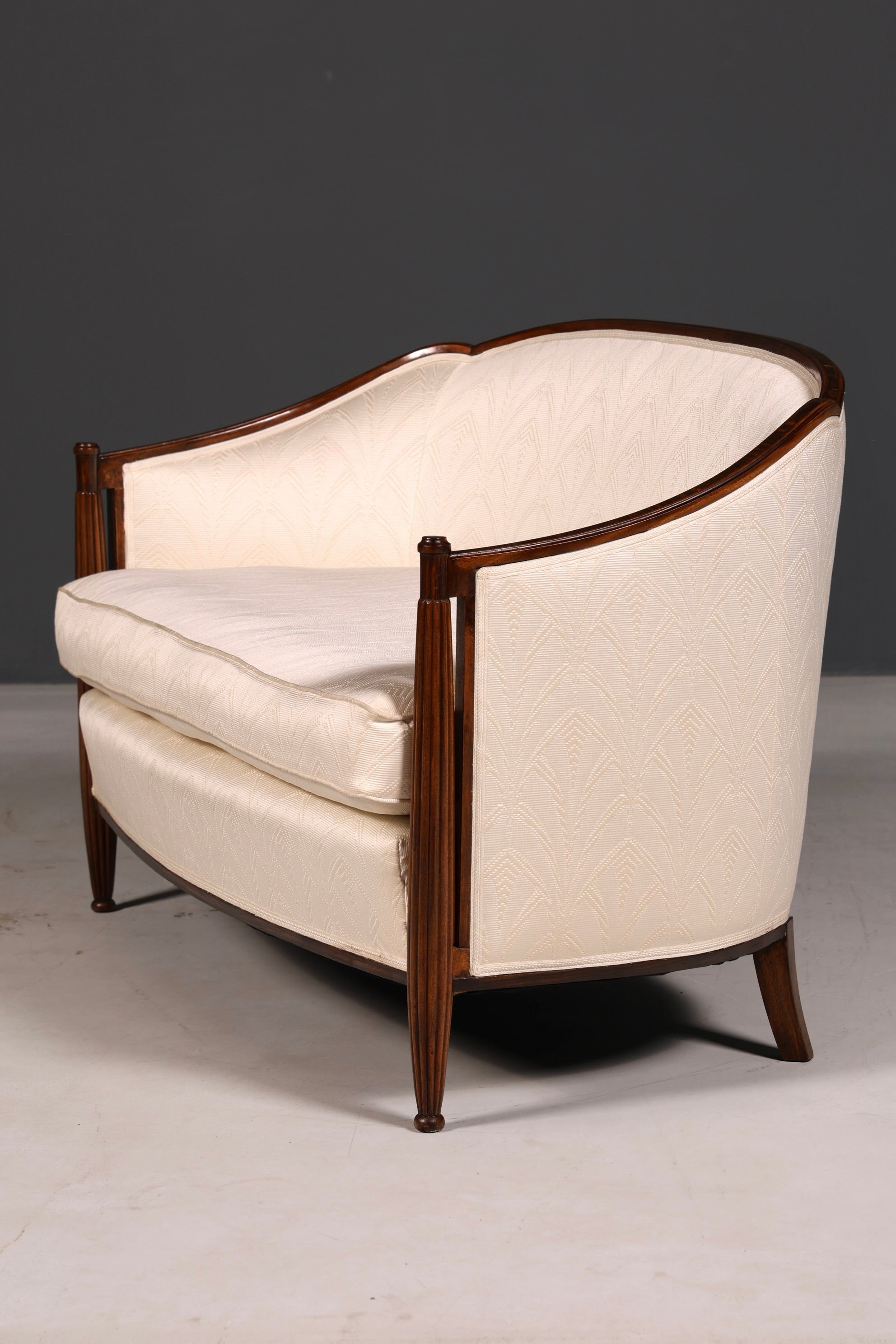 Edles Art Deco Sofa Sitzbank 2-Sitzer Vintage Loungesofa Polstersofa Salonsofa