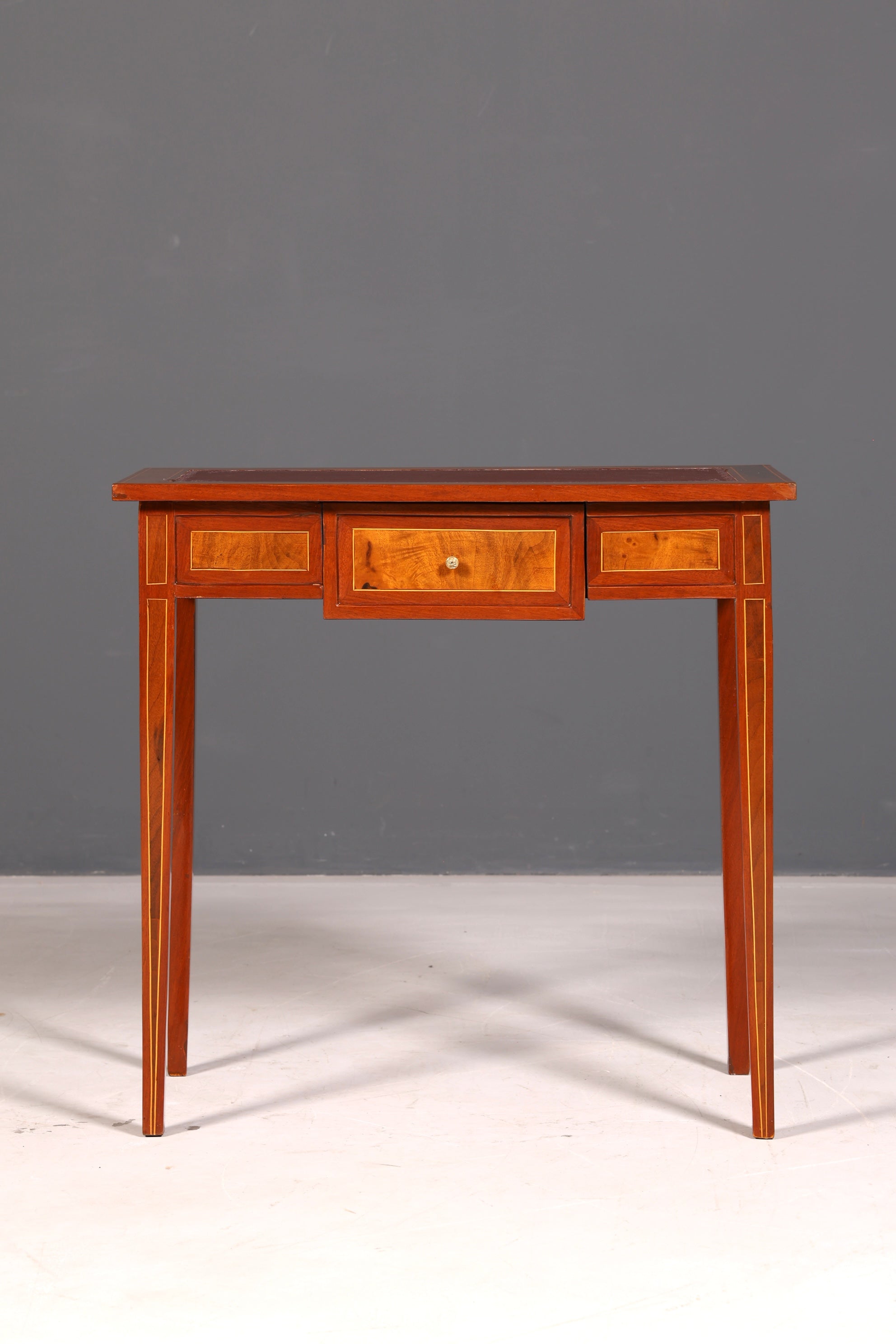 Beautiful delicate French desk in antique style, genuine wood office table