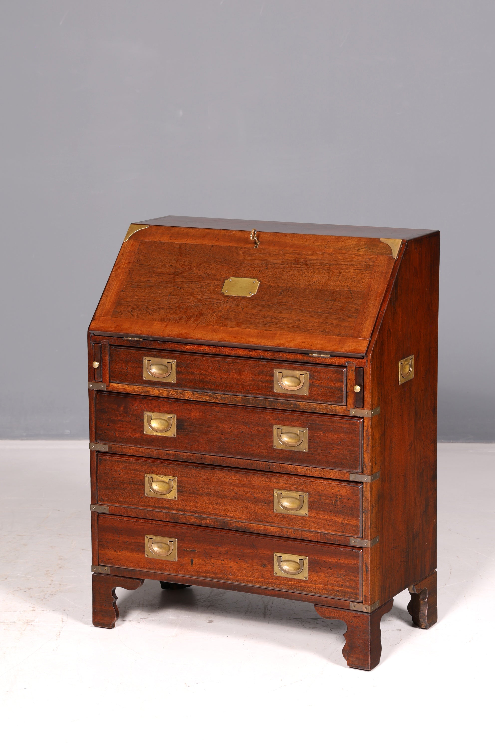 Wunderschöner Maritimer Sekretär Englisch Schreibkommode Echt Holz Schreibtisch Antik Vintage
