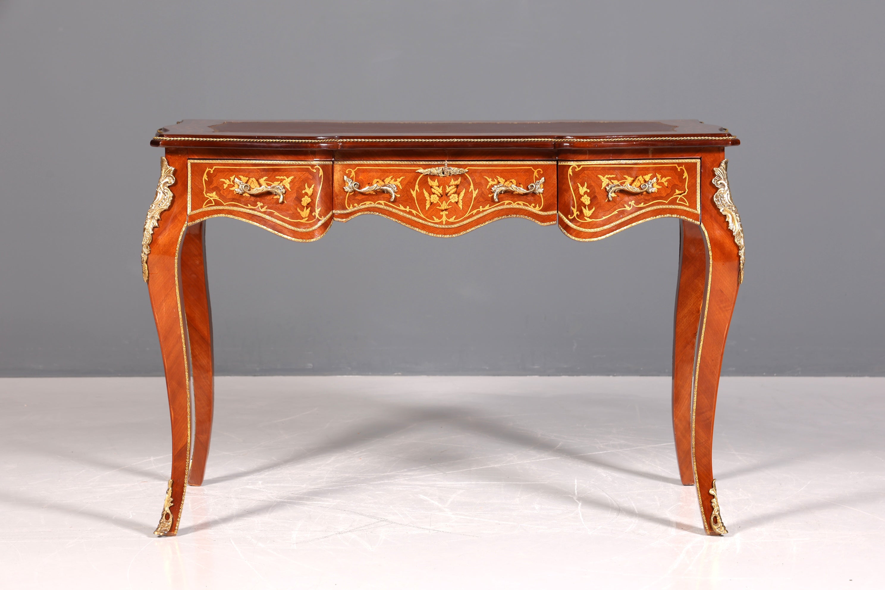 Wunderschöner Louis XV Stil Schreibtisch French Office Desk Antik Stil Bürotisch