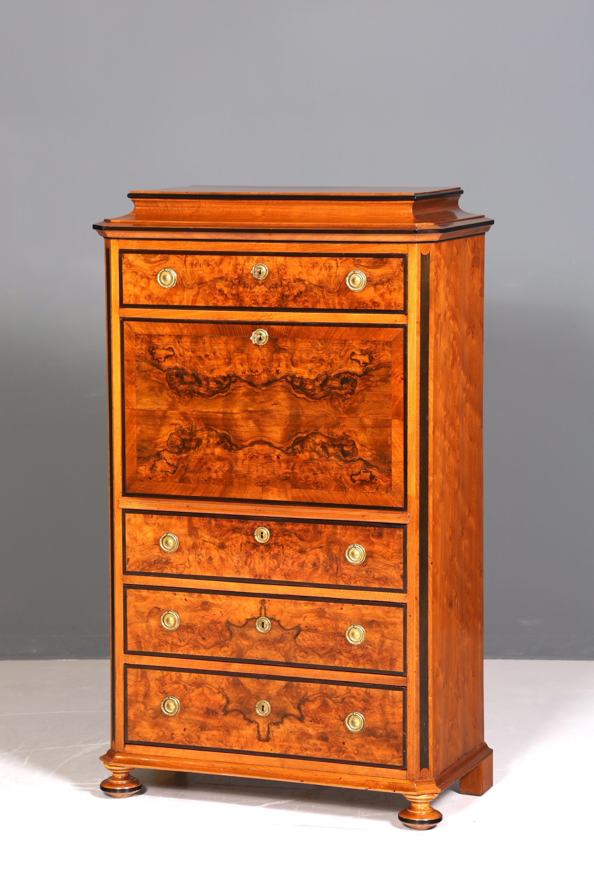 Traumhafter Louis Philippe Sekretär Vertiko Biedermeier Kommode Schubladenkommode Chiffoniere