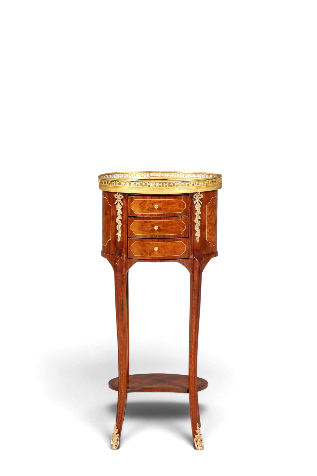 Edler Barock Louis XV Stil Beistelltisch Ablagetisch massiv Kommode Antik Stil