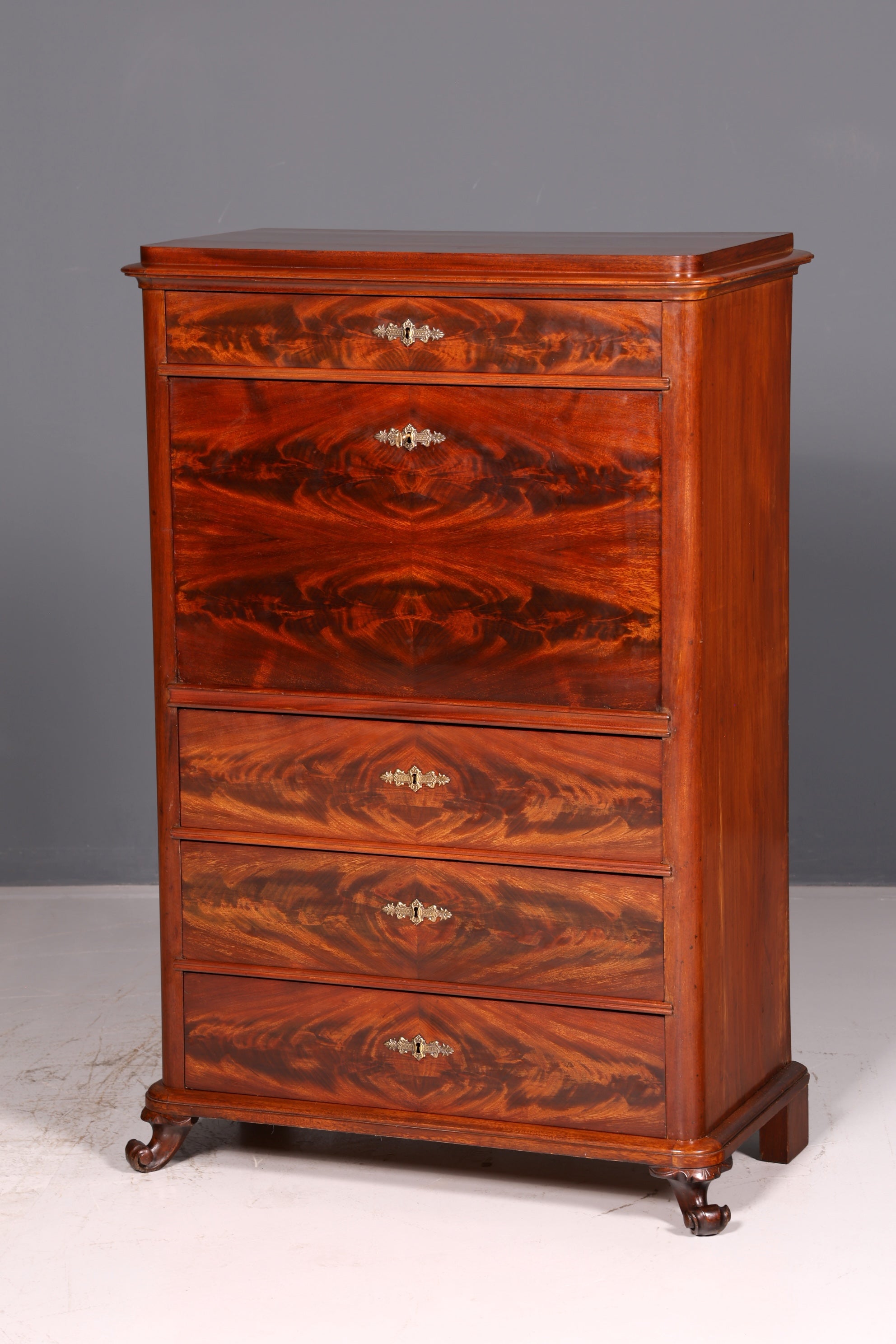 Traumhafter Louis Philippe Sekretär Vertiko Gründerzeit Kommode Schubladenkommode Antik Chiffoniere