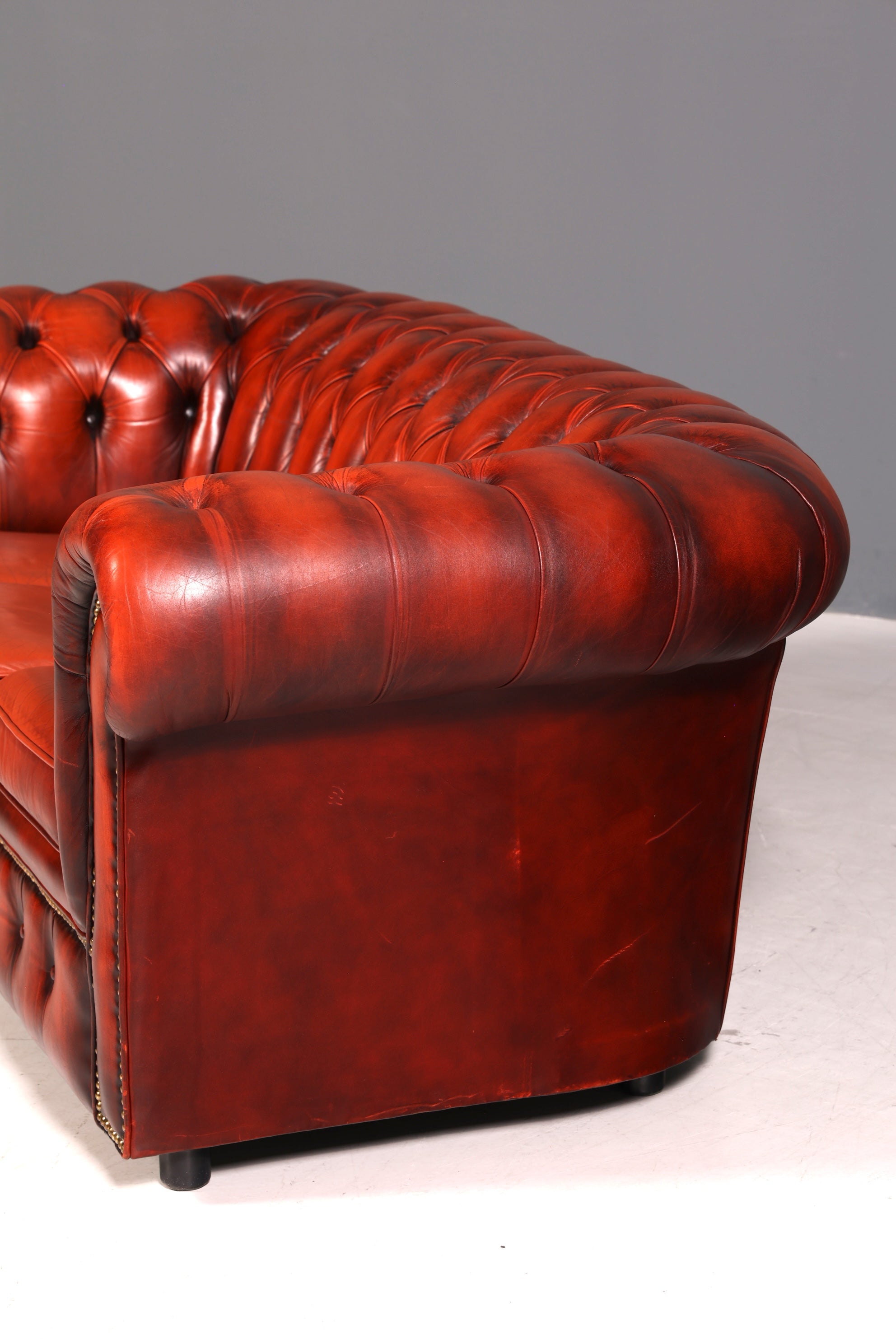 Wunderschönes Original Chesterfield Sofa 3- Sitzer echt Leder Couch Englisch