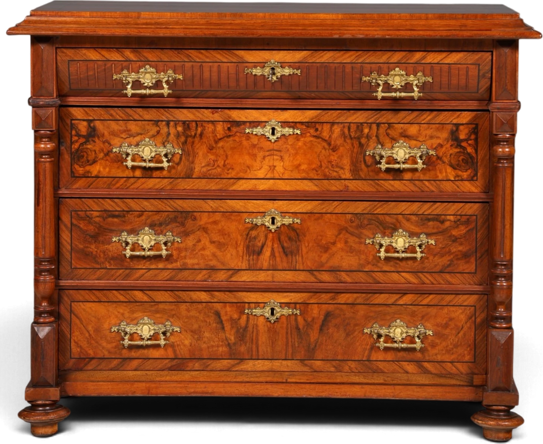 Gründerzeit-Kommode, um 1880, Frontansicht