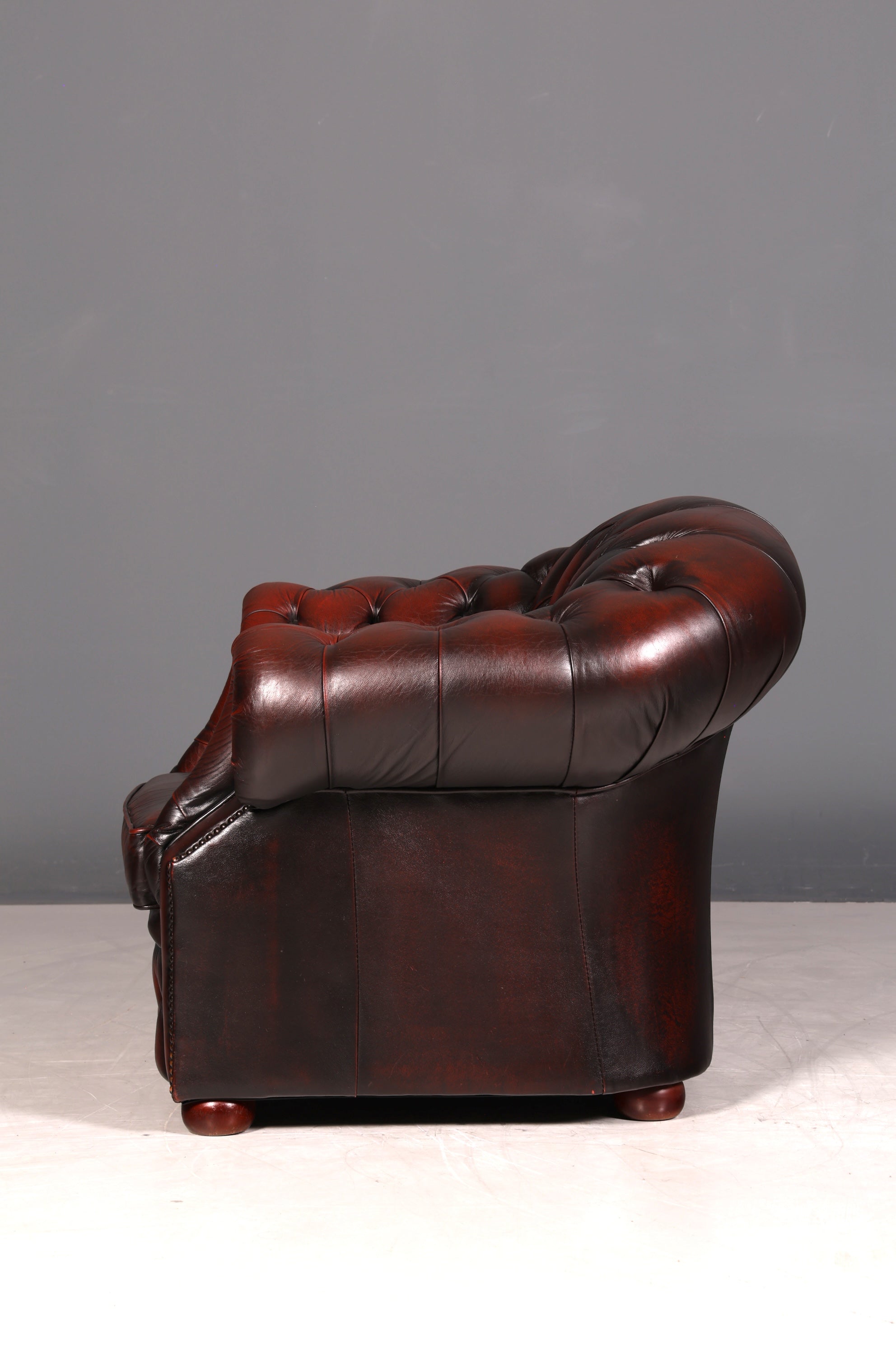 G549 Finish cm Wunderschöner Original Chesterfield Centurion Sessel Englischer Armlehnsessel Englisch Herrensessel (Kopie 2)