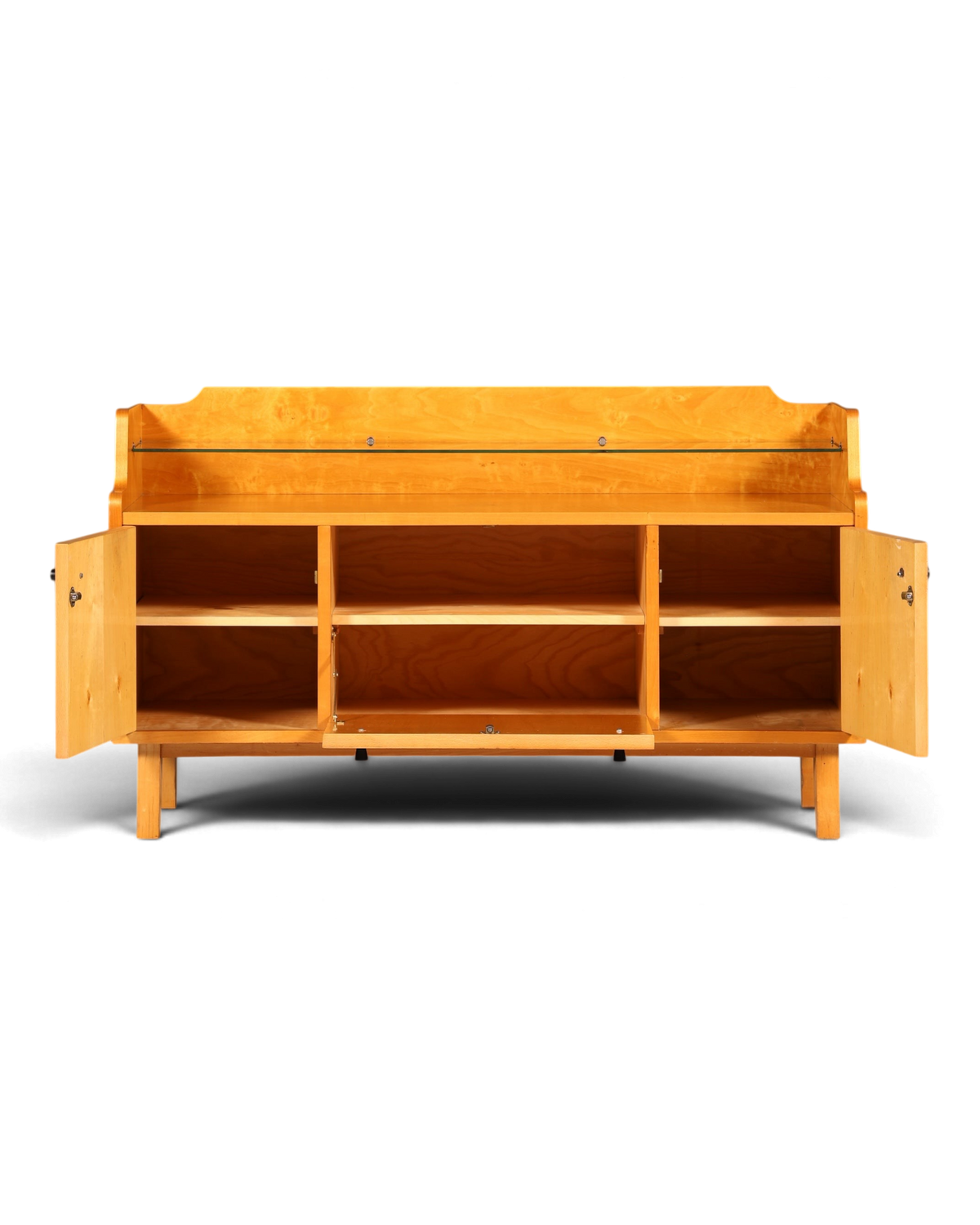 F966 Finish cm Wunderschönes Mid Century Kommode Vintage TV Sideboard 60s Schrank Flurkommode Klappschrank