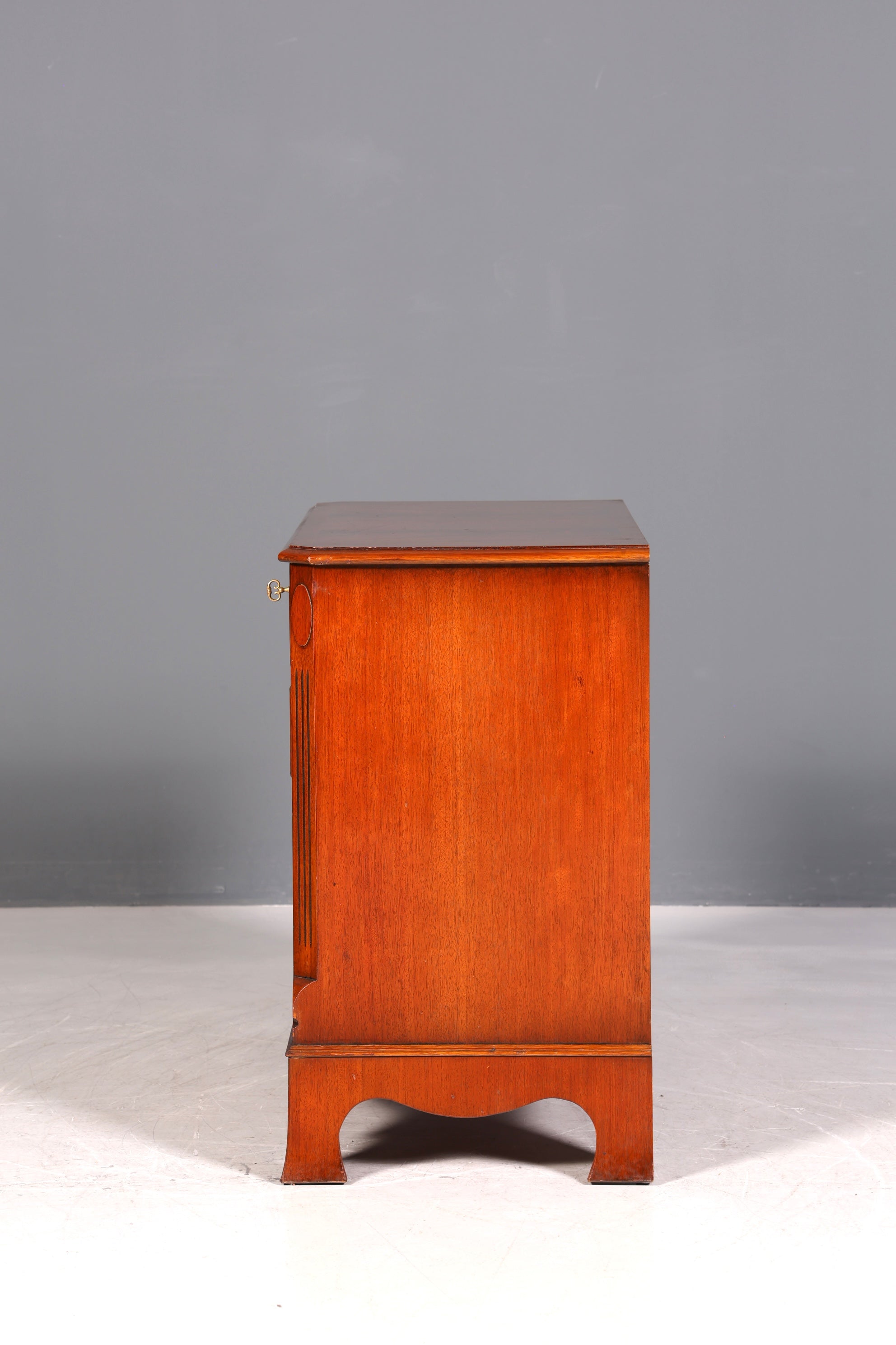 Wunderschöne Englische Kommode Mahagoni Holz TV Schrank Antik Schubladenkommode