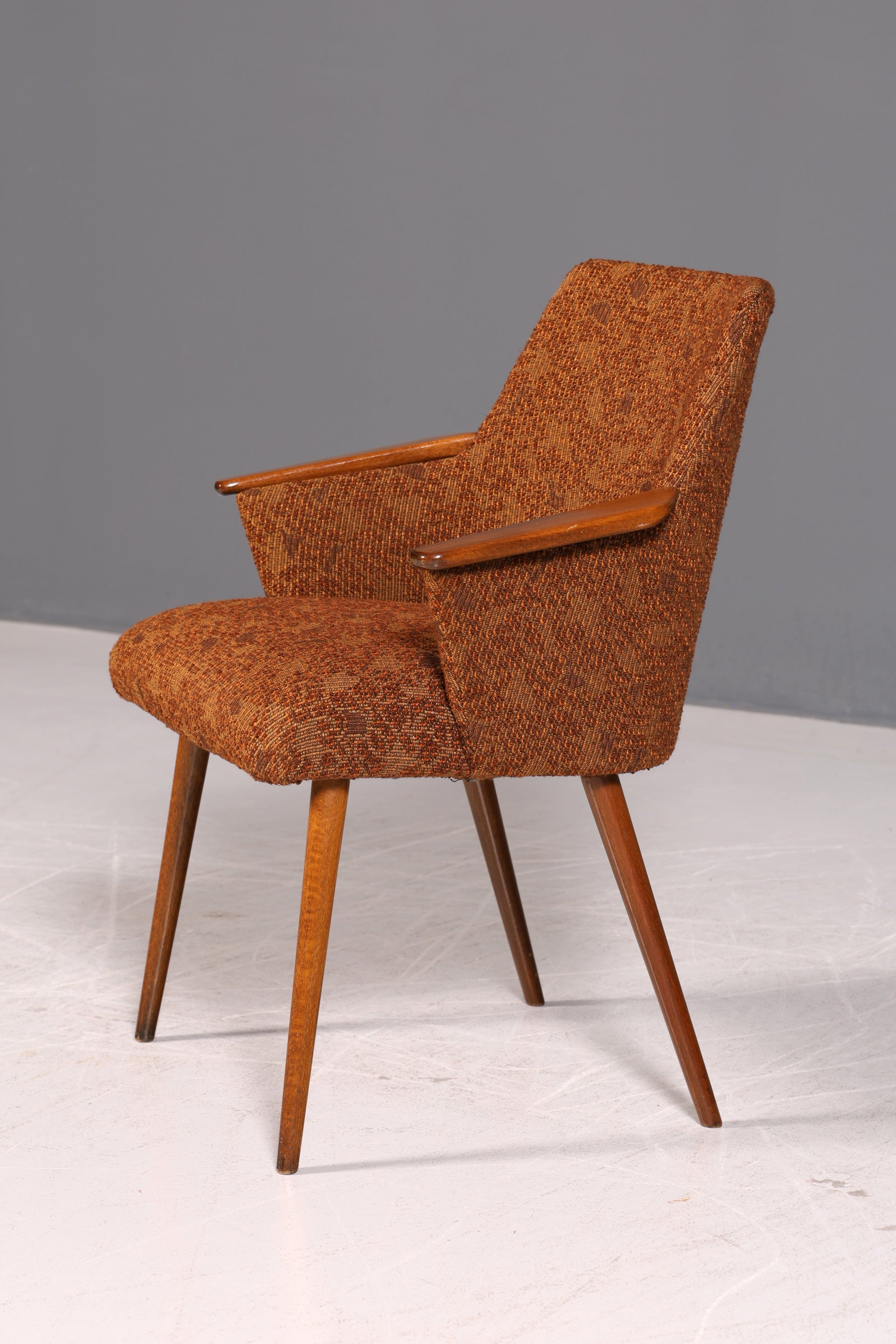 Wunderschöner Mid Century Stuhl Retro Armlehnstuhl Cocktailstuhl Küchenstuhl Sekretär Stuhl 3 von 4