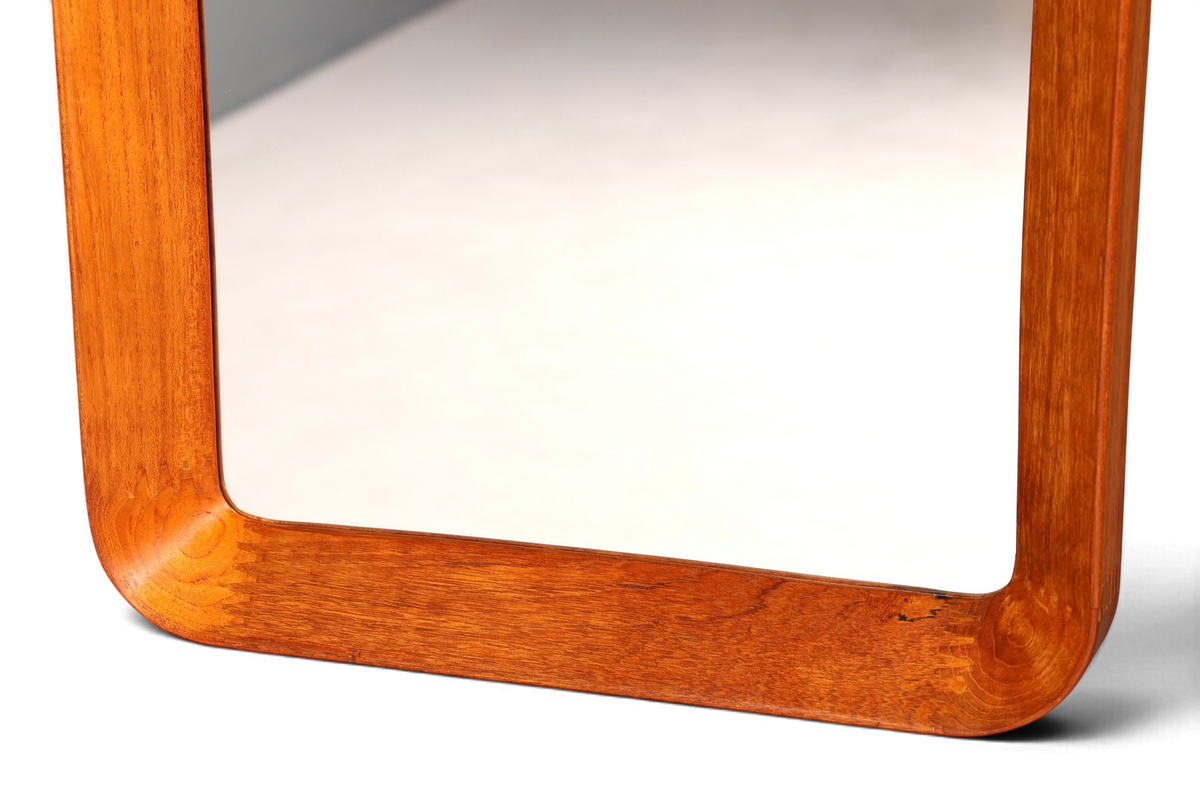 Wunderschöner Mid Century Spiegel Flur Wandspiegel Danish Design Spiegel Teak Holz Flurspiegel