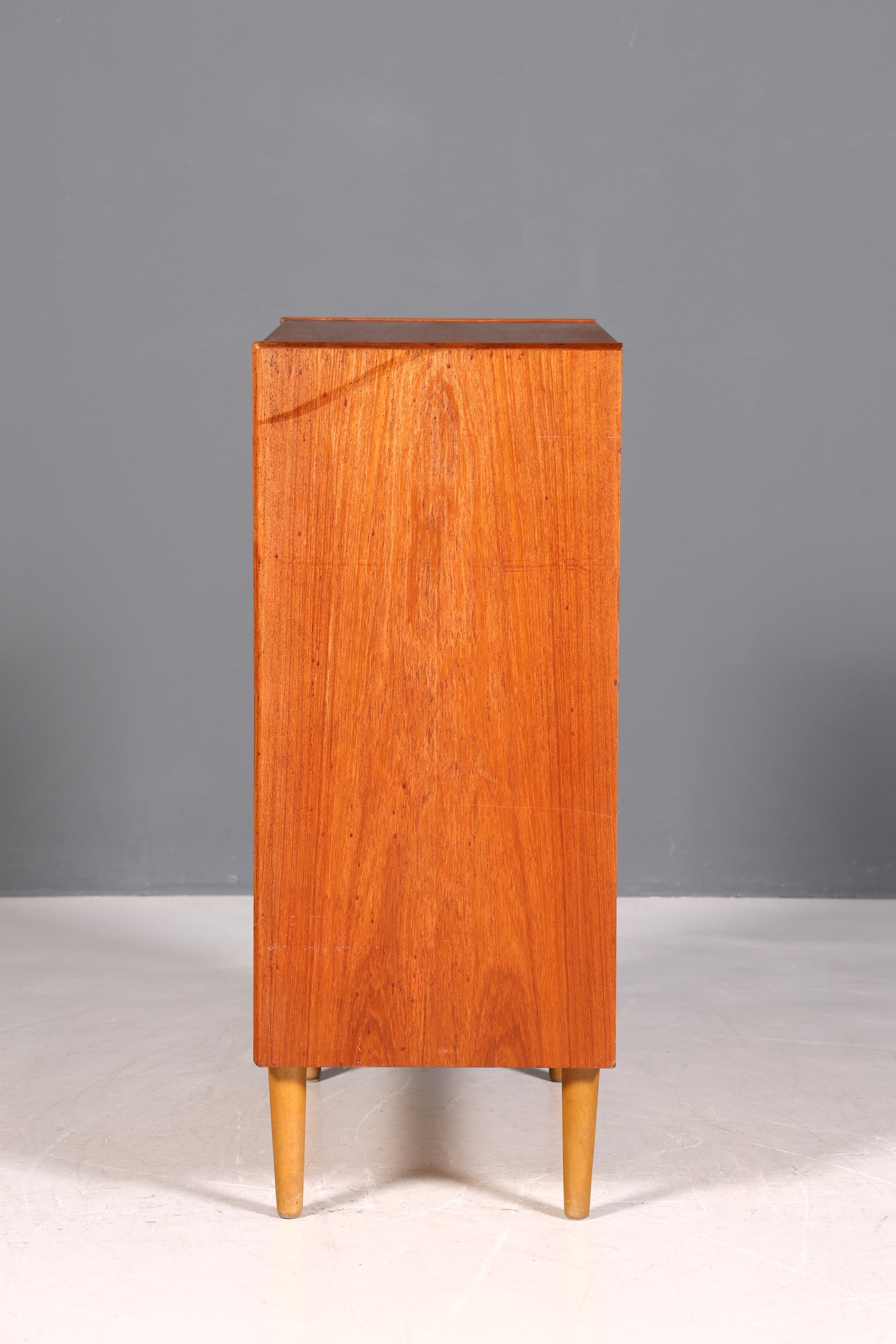 Wunderschöne Mid Century Kommode Vintage Teak Holz Vertiko Danish Design Schrank Schubladenkommode