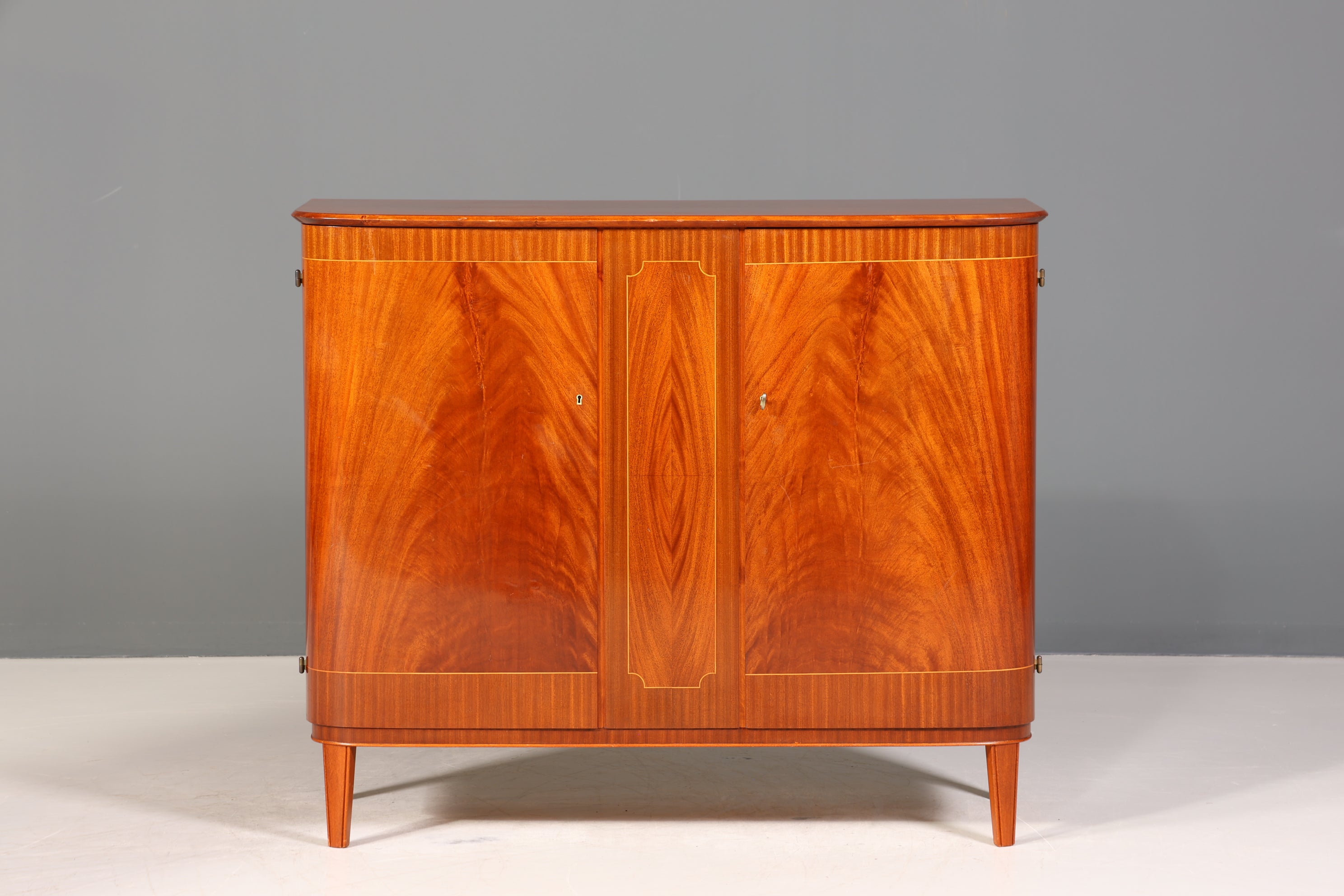 Traumhafter Schrank Antik Sideboard Highboard um 1950 Aktenschrank Barock Stil Intarsien