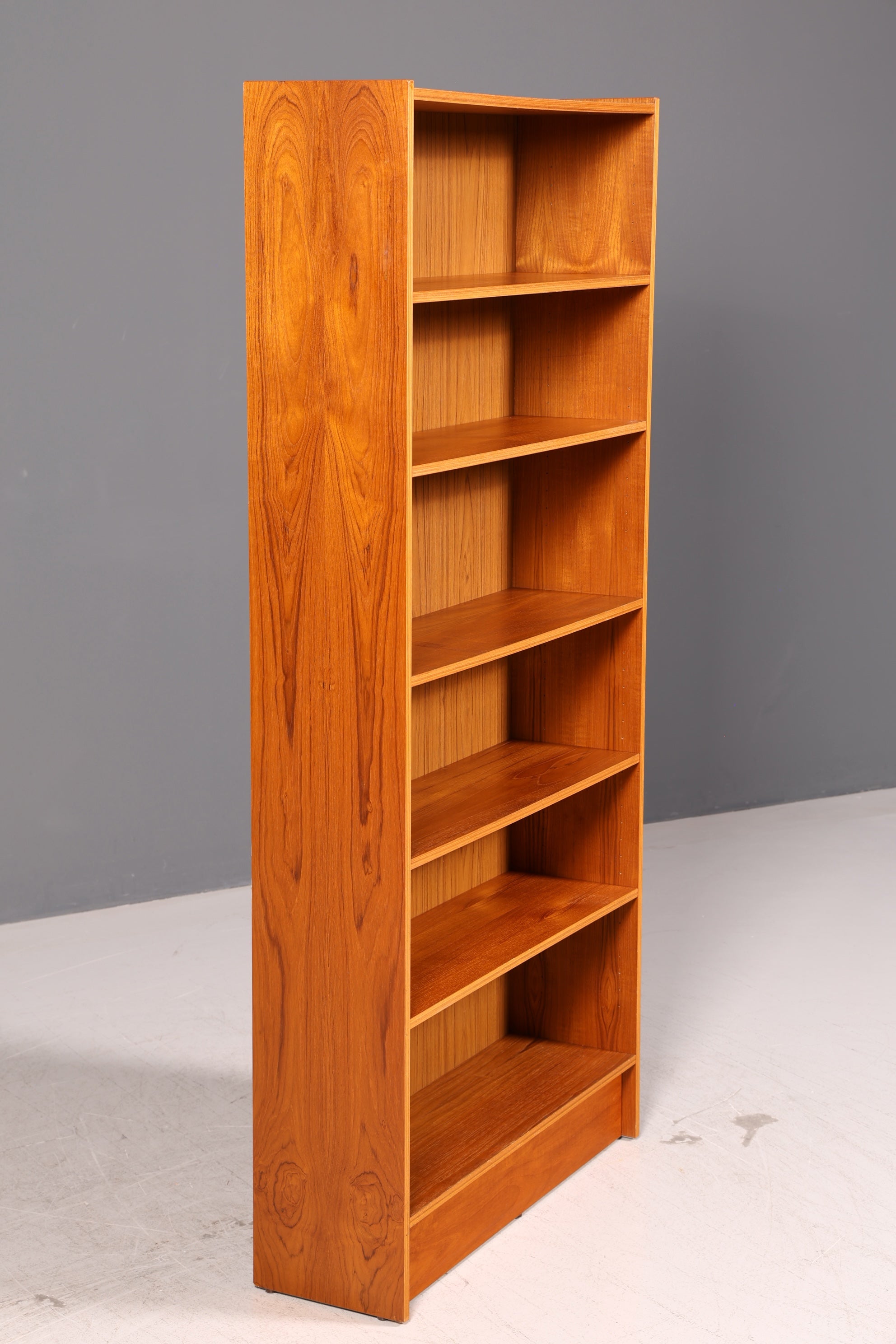 Schlichtes Mid Century Regal Vintage Bücherregal Schrank Buchablage Bookshelf 60s Holz