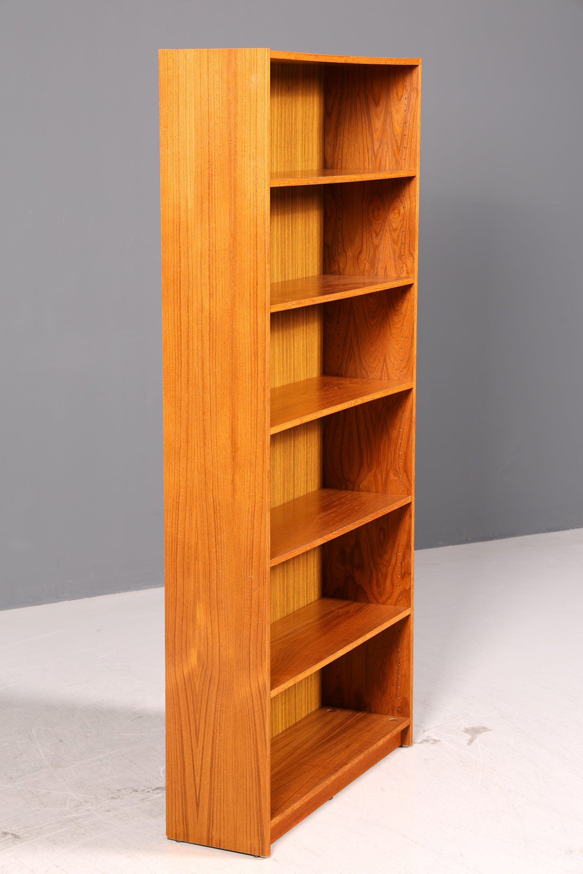 Schlichtes Mid Century Regal Vintage Bücherregal Schrank Buchablage Bookshelf 60s Holz