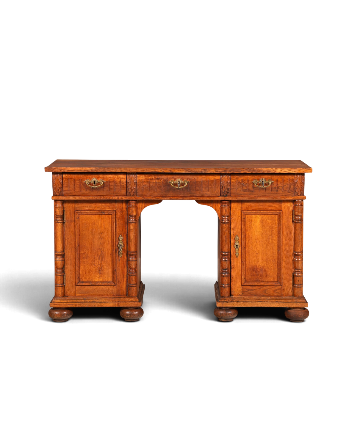 Traumhafter Gründerzeit Schreibtisch Jugendstil Bürotisch echt Holz Antik Office Desk