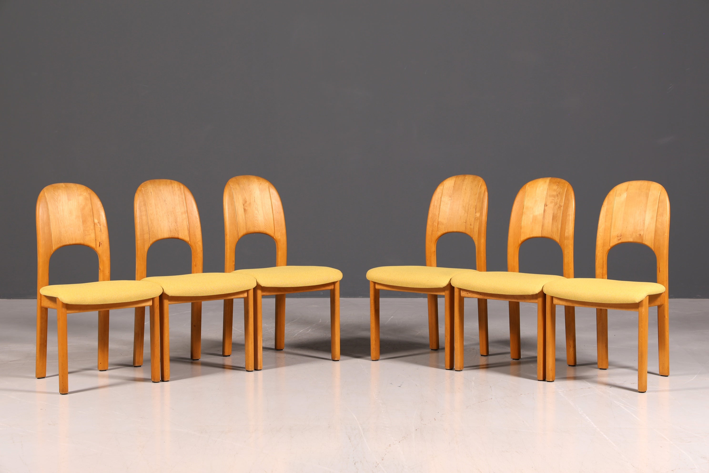 6x Schlichte Mid Century Stühle Retro Stuhlset von Holstebro Møbelfabrik Danish Design Küchenstühle Esszimmer Stühle