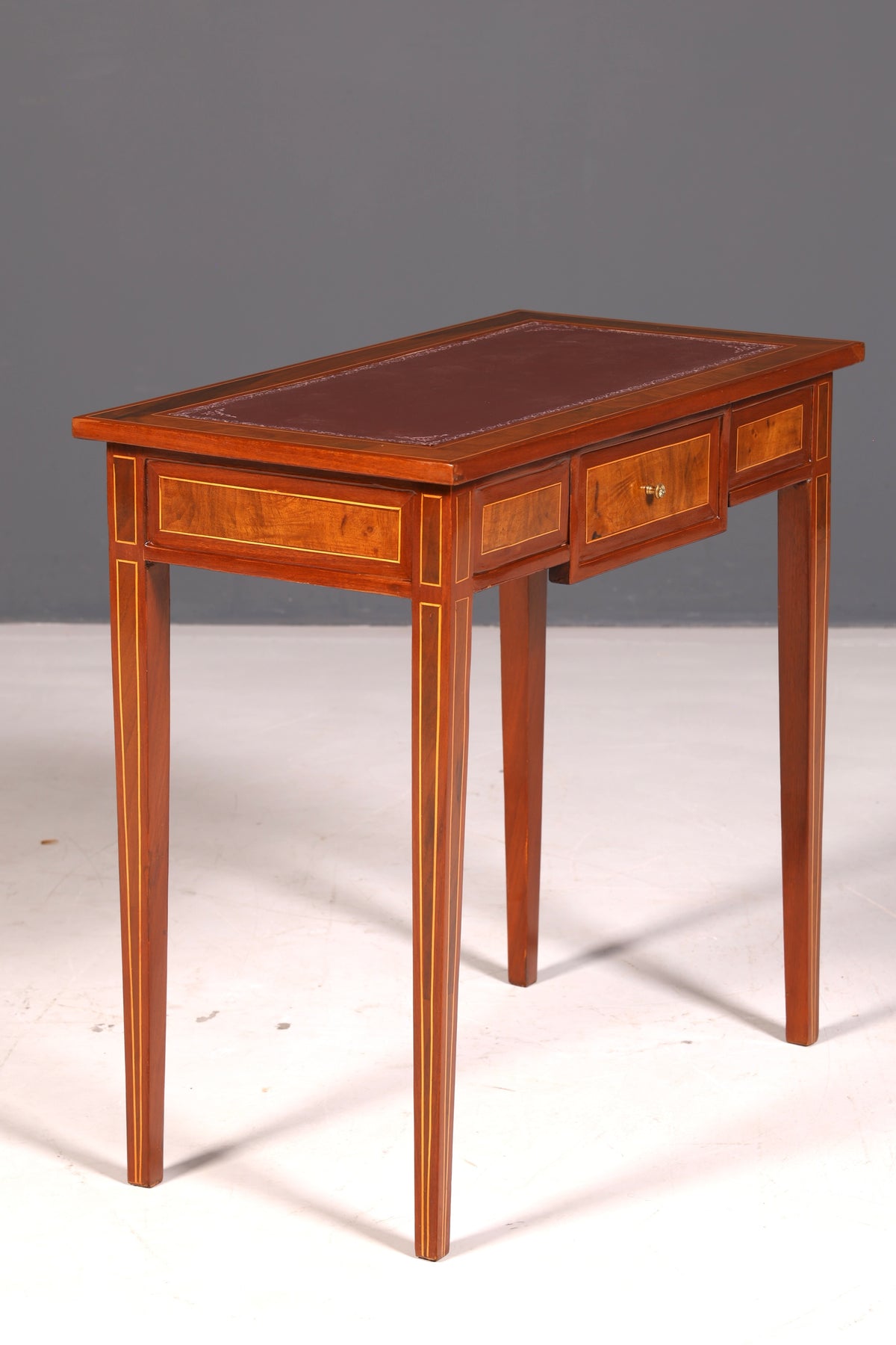 Beautiful delicate French desk in antique style, genuine wood office table