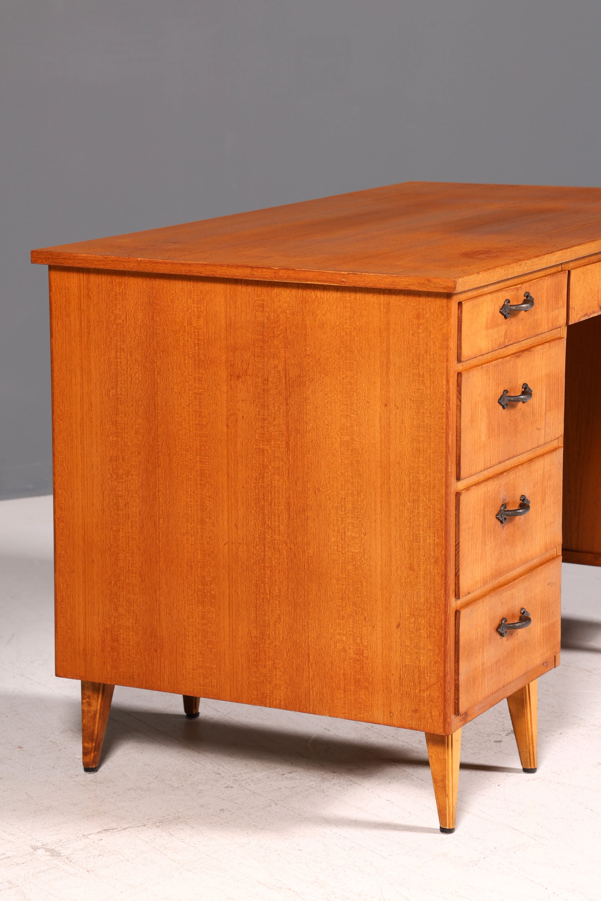 Wunderschöner Mid Century Schreibtisch Danish Design Bürotisch Vintage Retro 60er Office Table Arbeitstisch Holz Skandinavisch